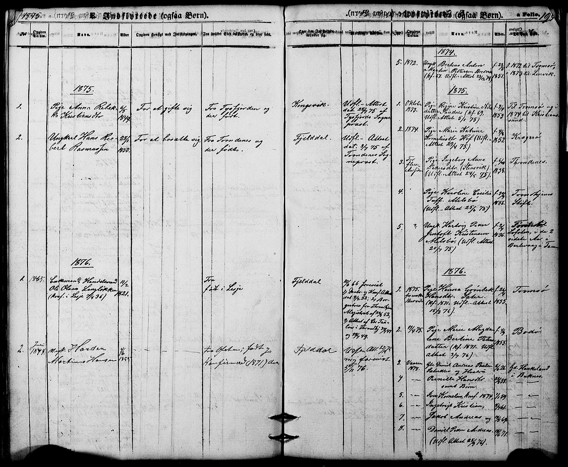 Ministerialprotokoller, klokkerbøker og fødselsregistre - Nordland, AV/SAT-A-1459/865/L0930: Parish register (copy) no. 865C02, 1866-1884, p. 194