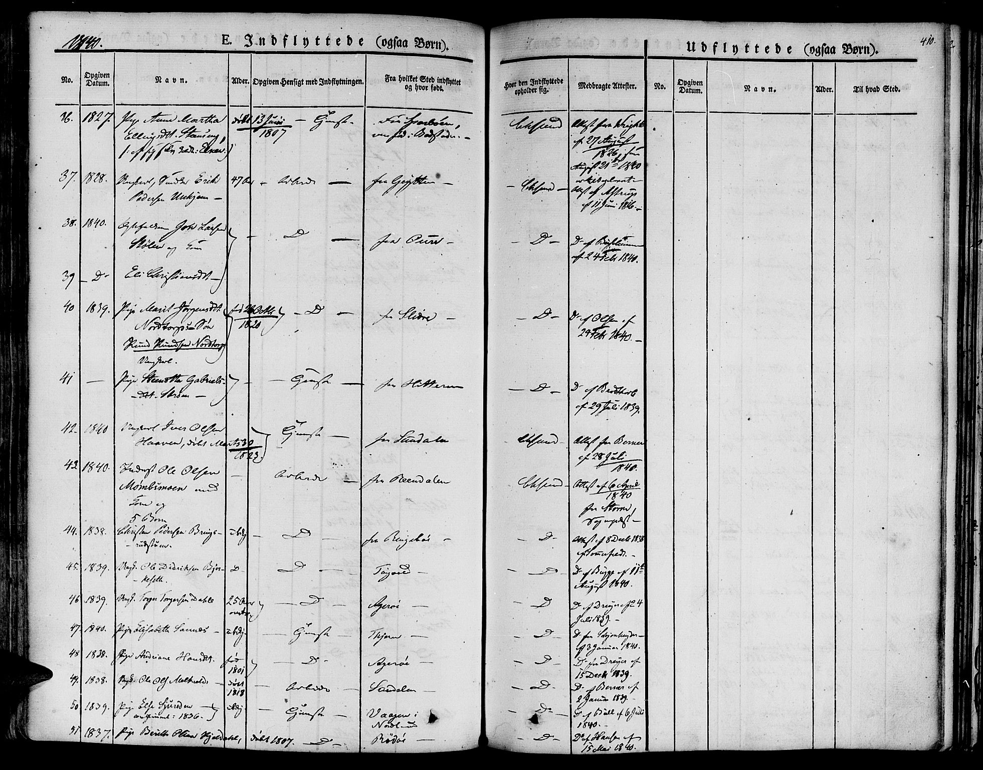 Ministerialprotokoller, klokkerbøker og fødselsregistre - Møre og Romsdal, AV/SAT-A-1454/572/L0843: Parish register (official) no. 572A06, 1832-1842, p. 410