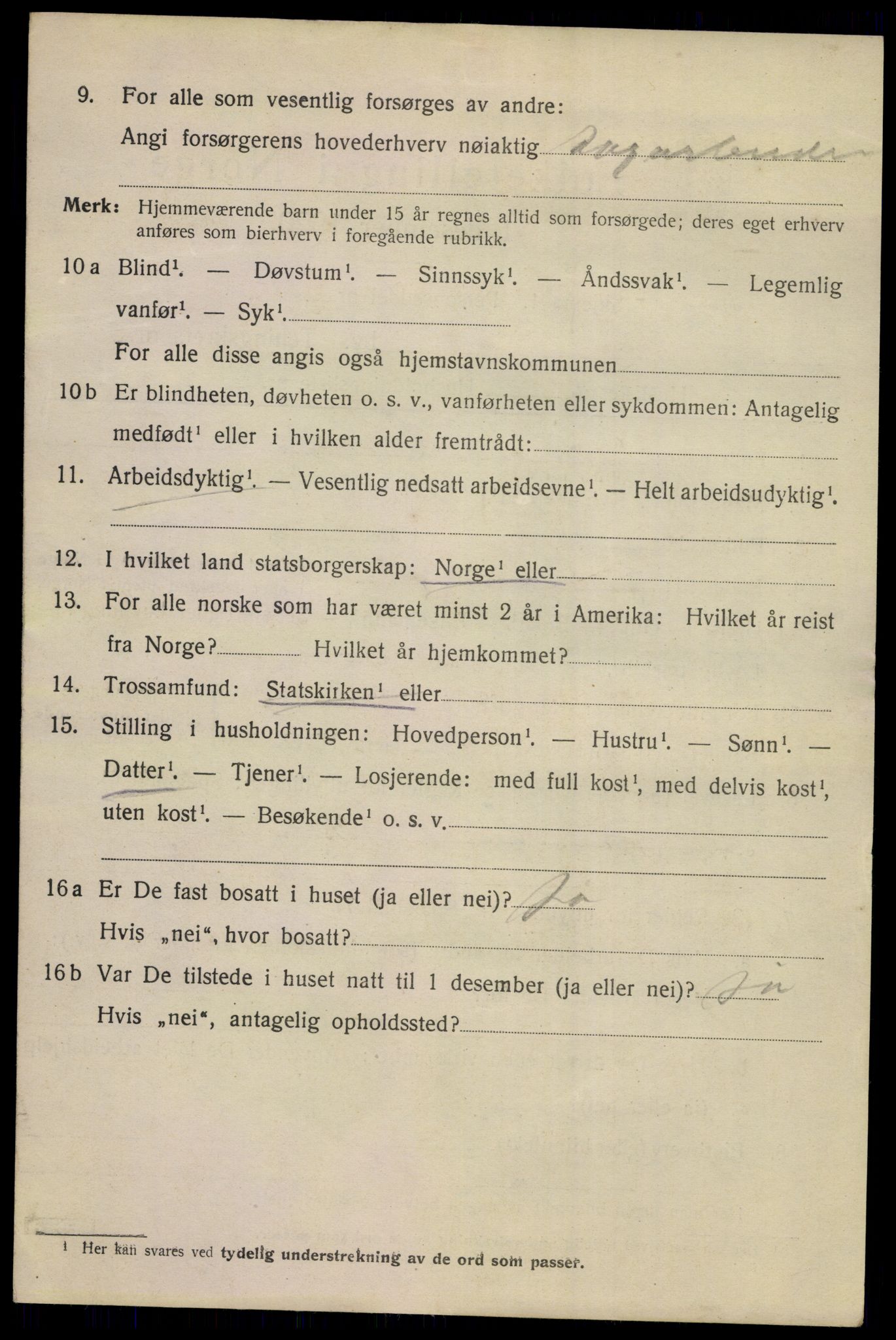SAKO, 1920 census for Kongsberg, 1920, p. 18391