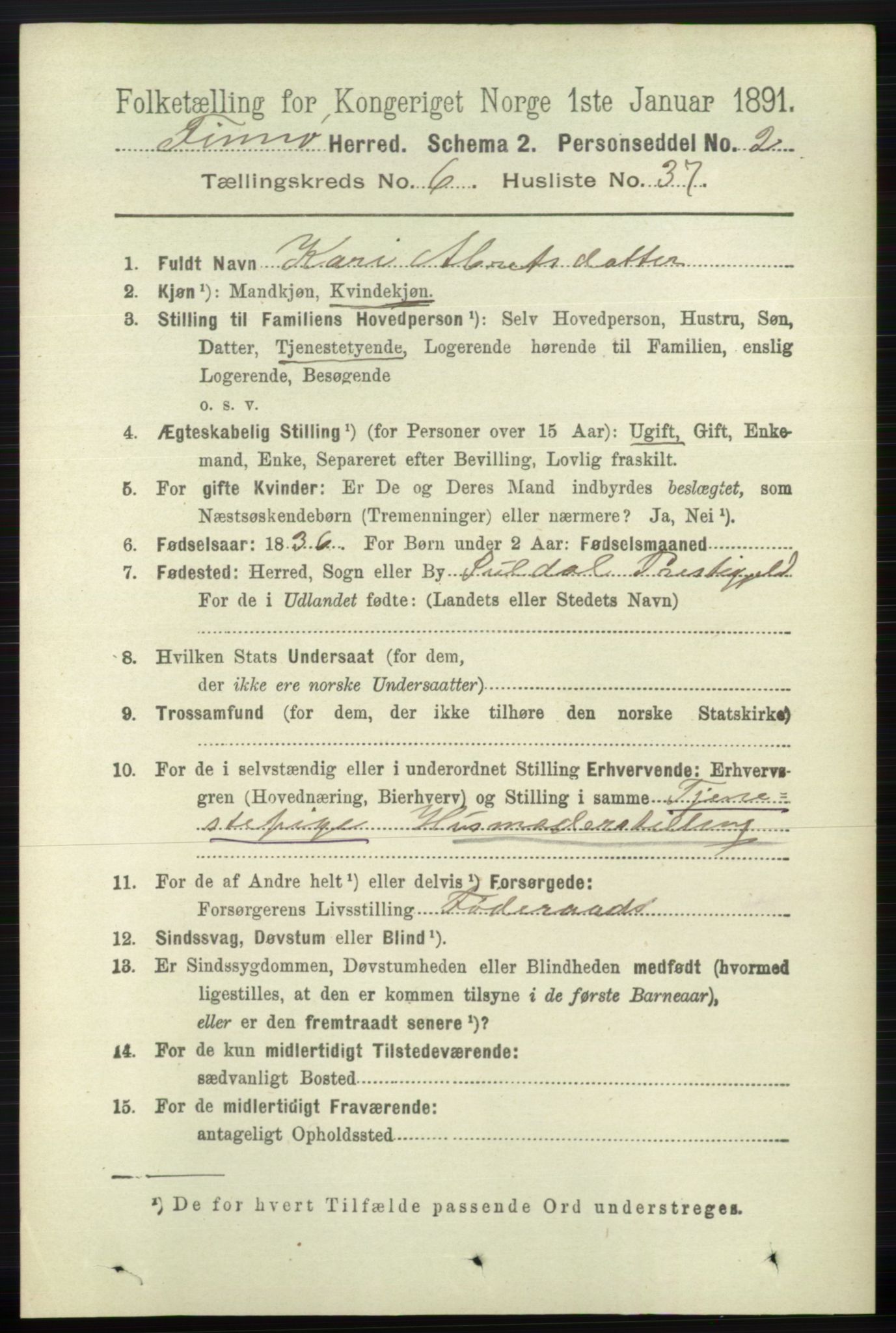 RA, 1891 census for 1141 Finnøy, 1891, p. 1468