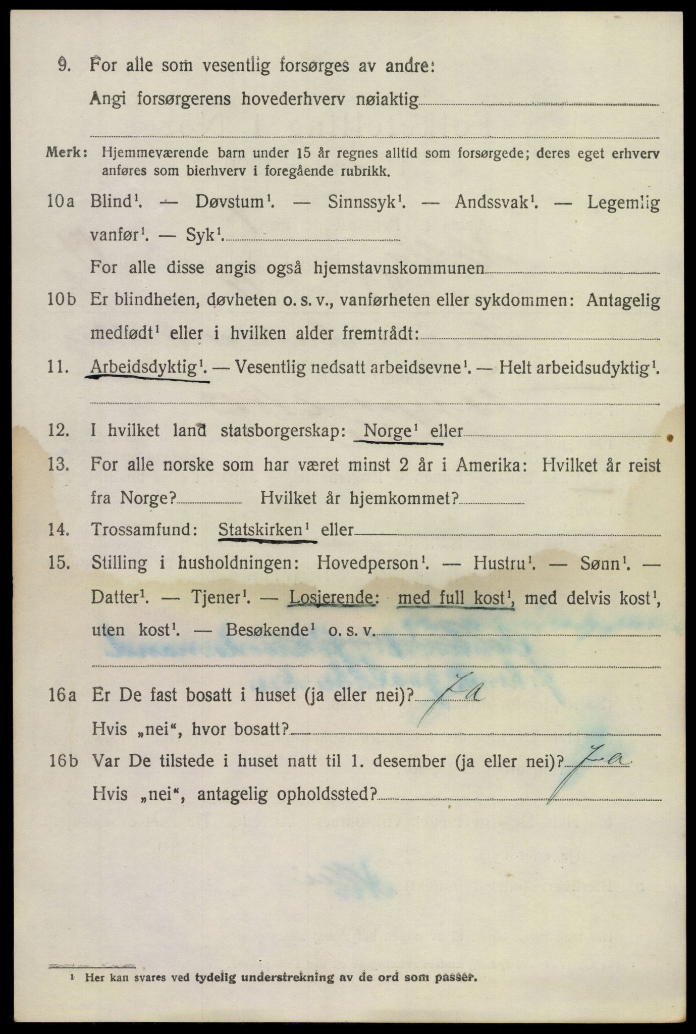 SAKO, 1920 census for Holla, 1920, p. 8482