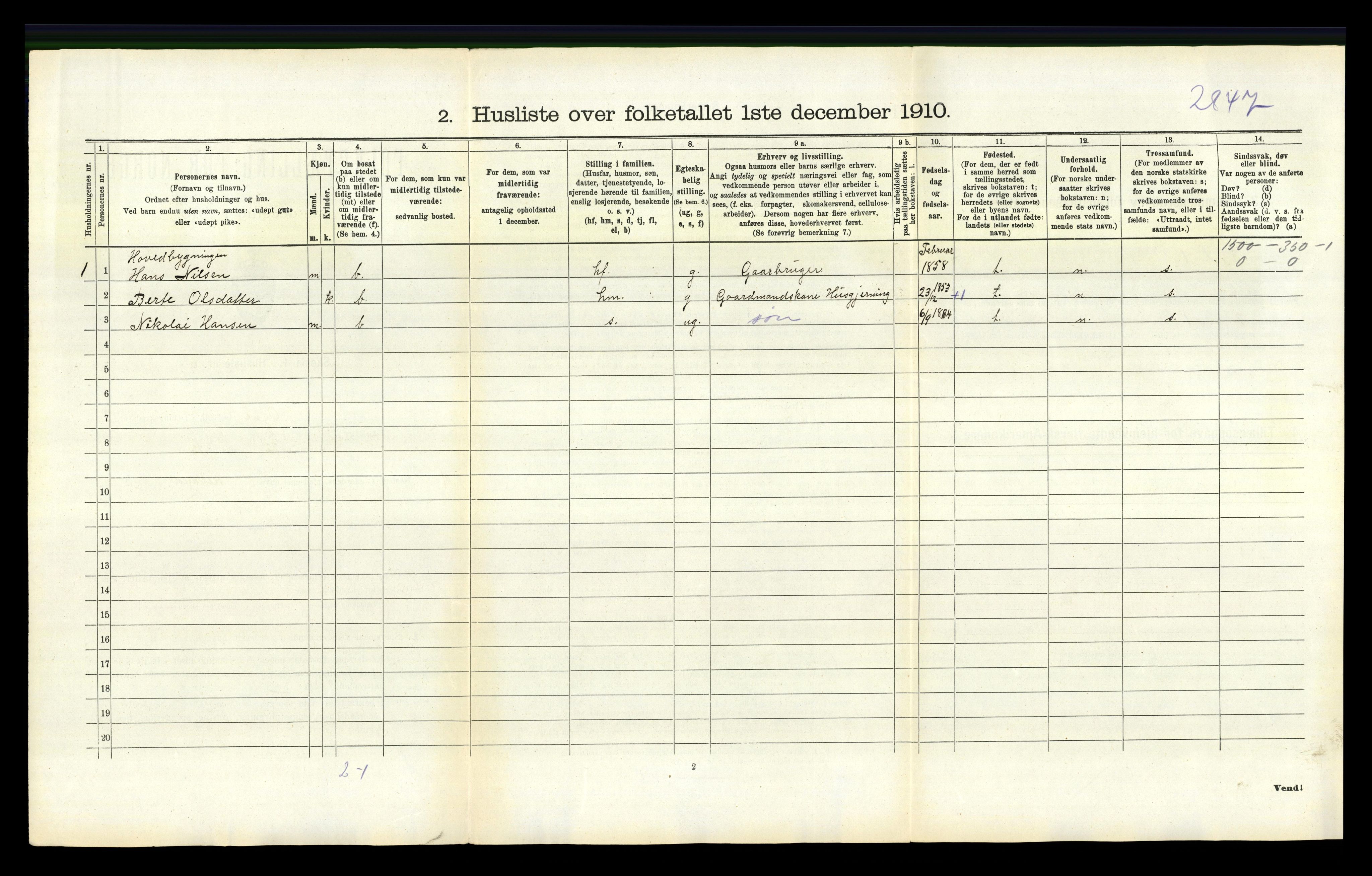 RA, 1910 census for Ogna, 1910, p. 296