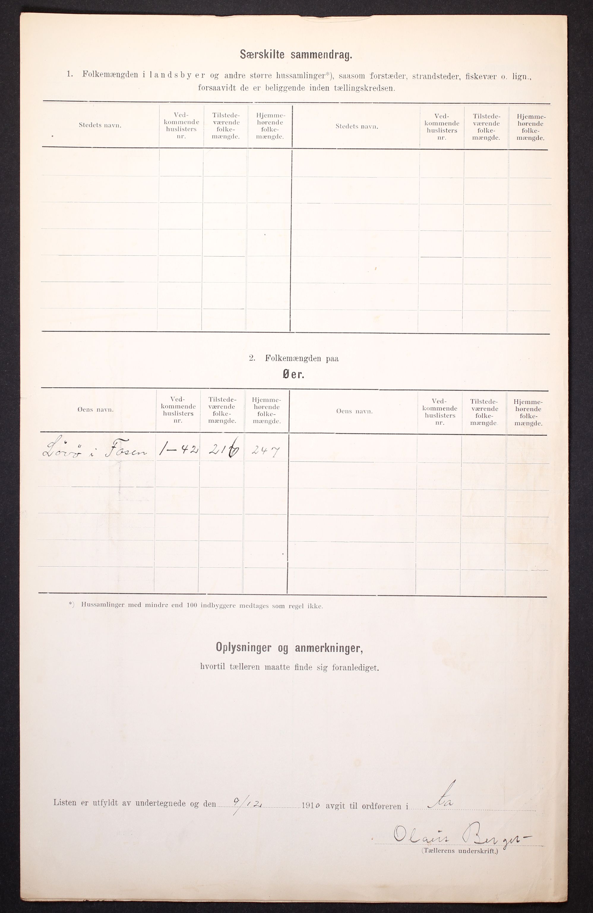 RA, 1910 census for Aa, 1910, p. 33