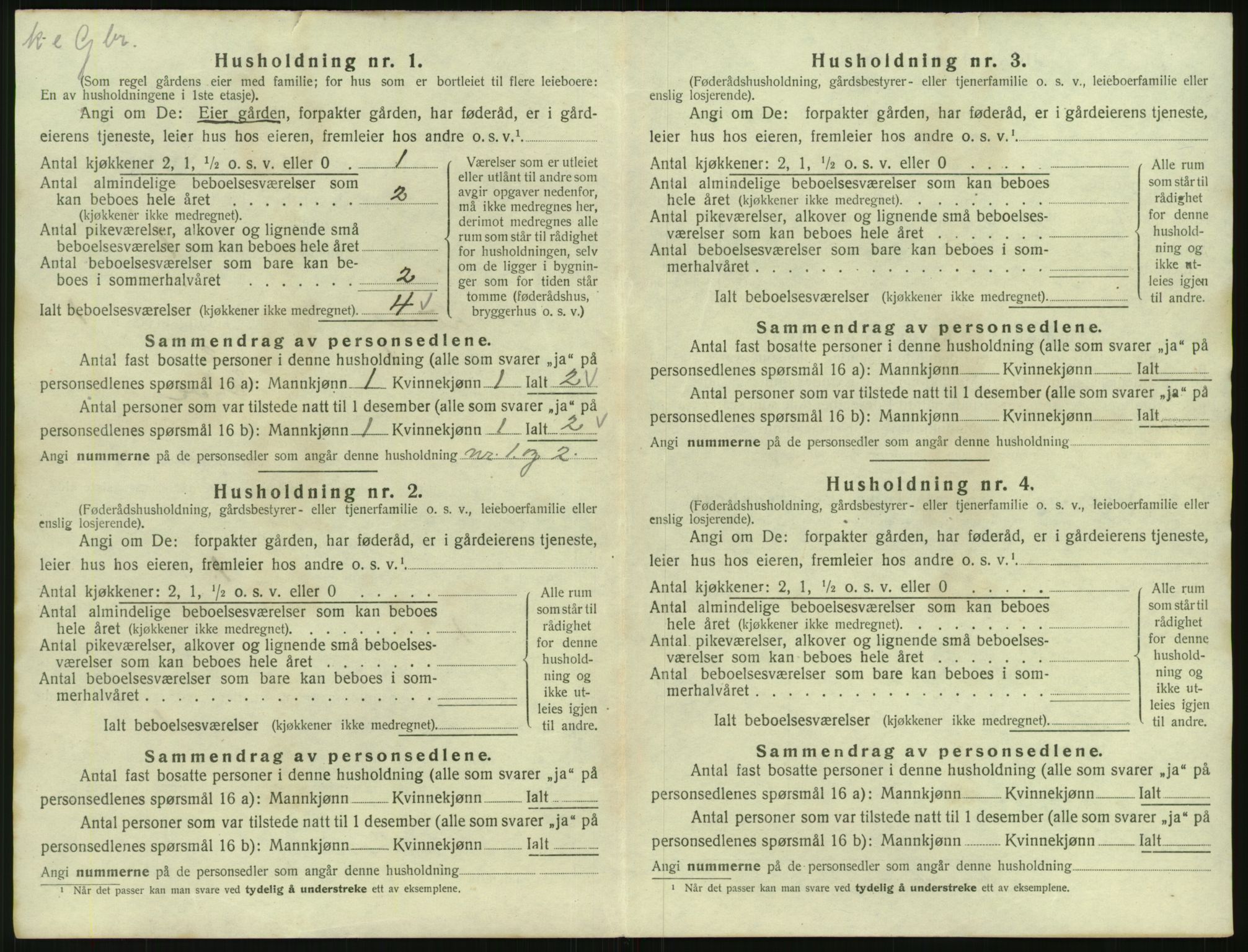 SAST, 1920 census for Lund, 1920, p. 41