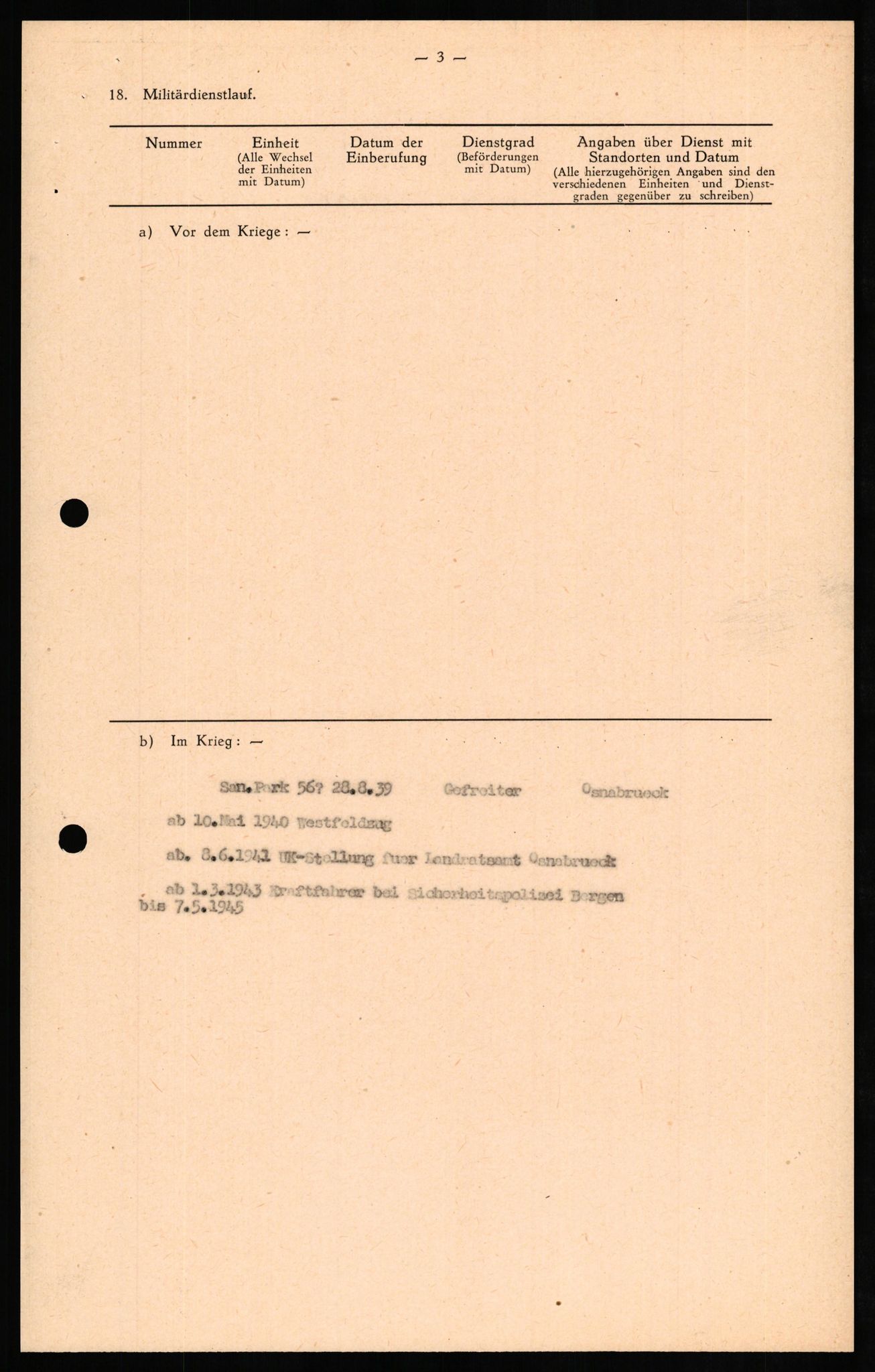 Forsvaret, Forsvarets overkommando II, AV/RA-RAFA-3915/D/Db/L0021: CI Questionaires. Tyske okkupasjonsstyrker i Norge. Tyskere., 1945-1946, p. 417