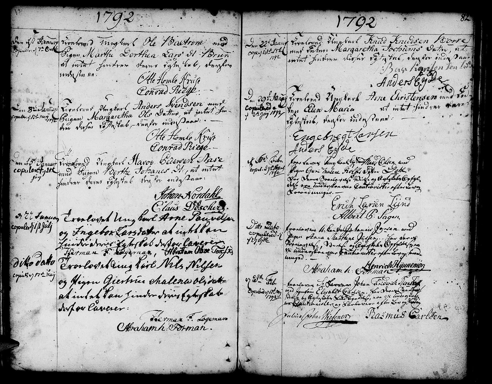 Nykirken Sokneprestembete, SAB/A-77101/H/Haa/L0008: Parish register (official) no. A 8, 1776-1814, p. 82