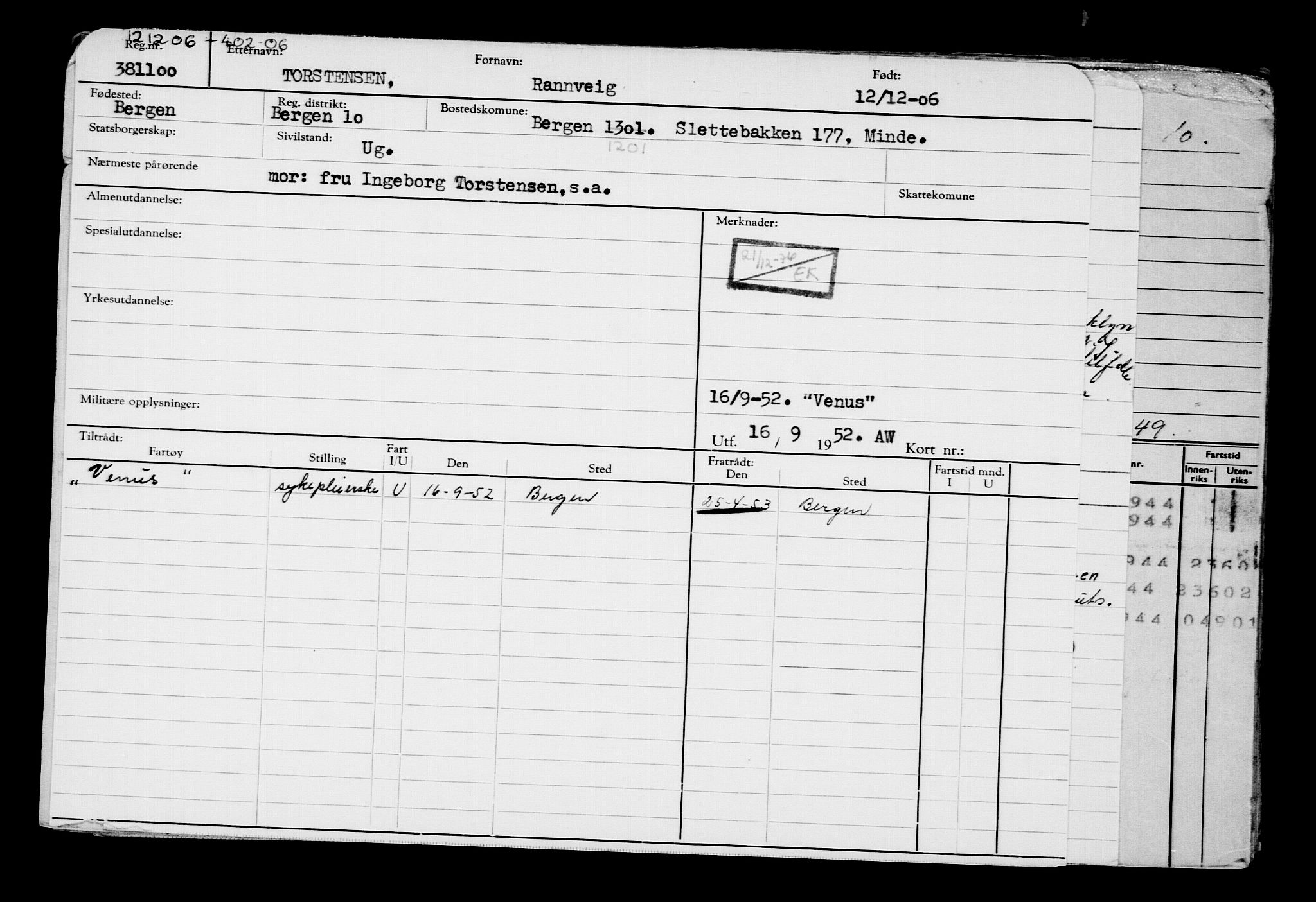 Direktoratet for sjømenn, AV/RA-S-3545/G/Gb/L0068: Hovedkort, 1906, p. 467