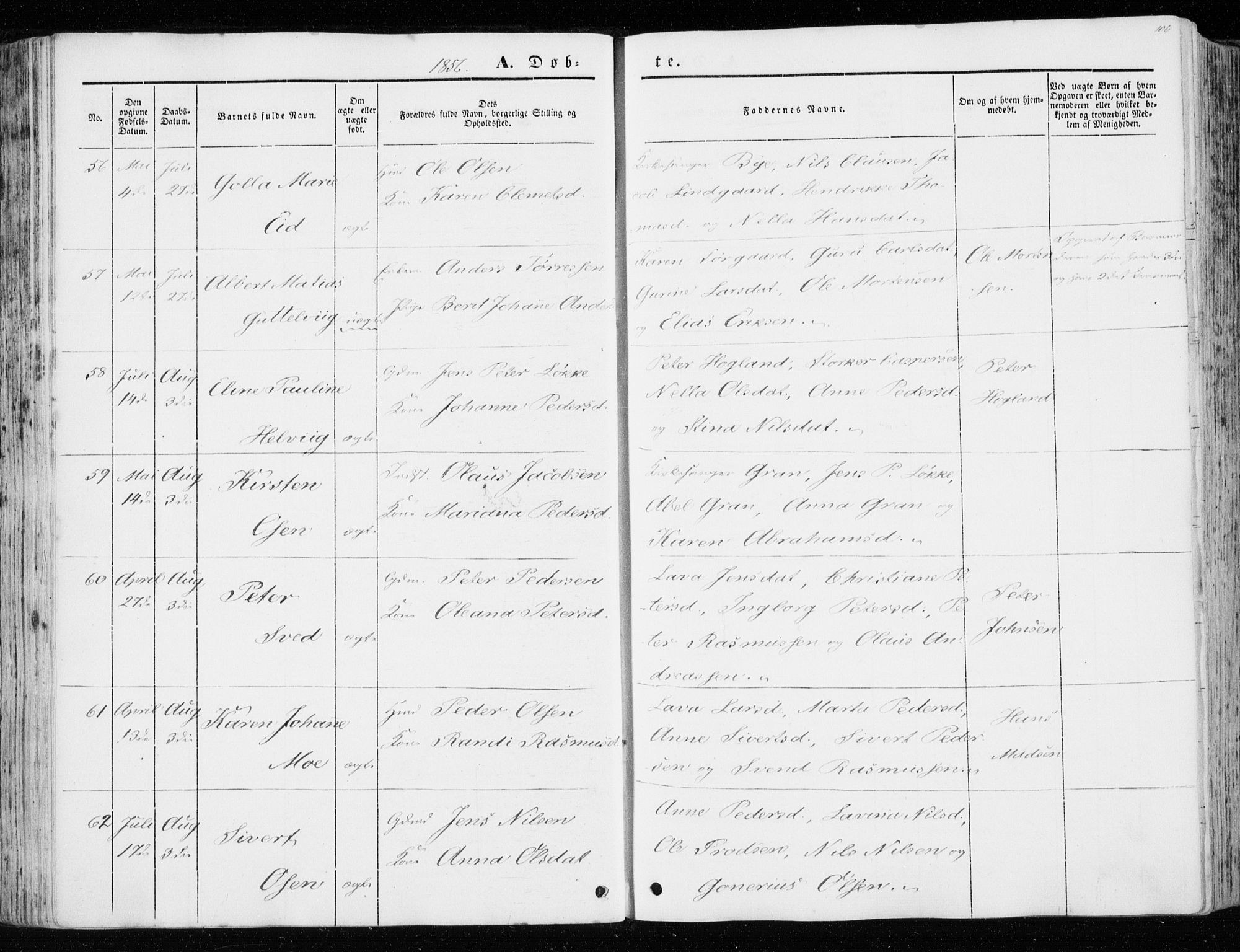 Ministerialprotokoller, klokkerbøker og fødselsregistre - Sør-Trøndelag, AV/SAT-A-1456/657/L0704: Parish register (official) no. 657A05, 1846-1857, p. 106