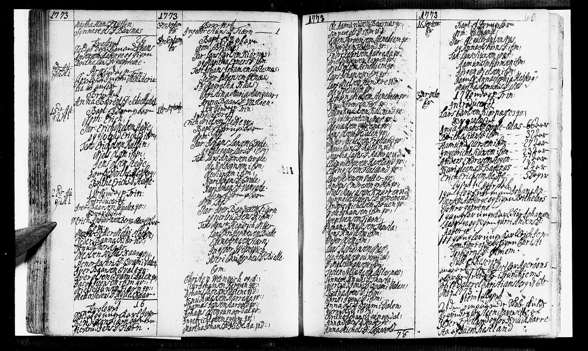 Sogndal sokneprestembete, SAB/A-81301/H/Haa/Haaa/L0005: Parish register (official) no. A 5, 1768-1782, p. 60