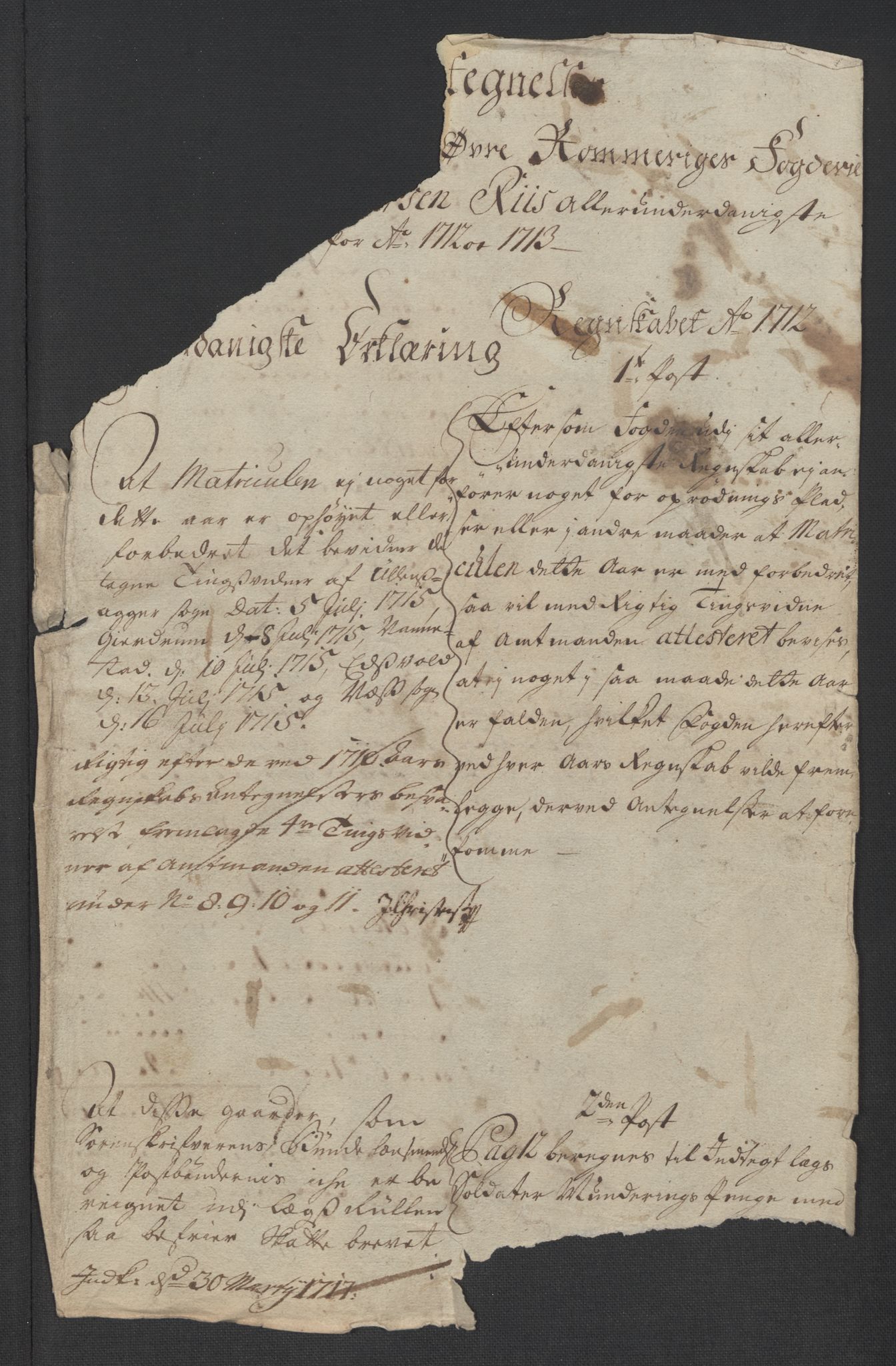 Rentekammeret inntil 1814, Reviderte regnskaper, Fogderegnskap, RA/EA-4092/R12/L0723: Fogderegnskap Øvre Romerike, 1713-1714, p. 55