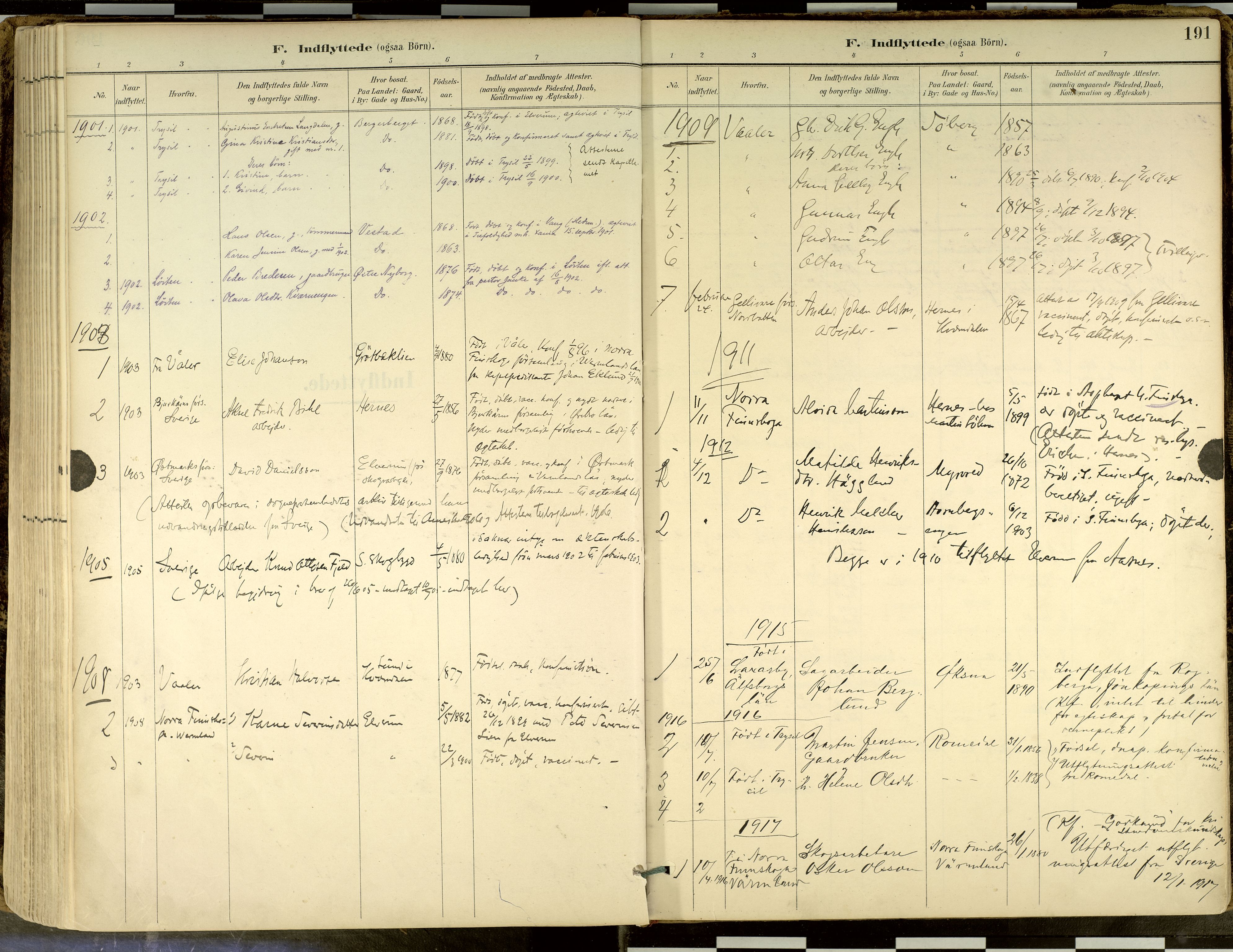 Elverum prestekontor, SAH/PREST-044/H/Ha/Haa/L0018: Parish register (official) no. 18, 1894-1914, p. 191