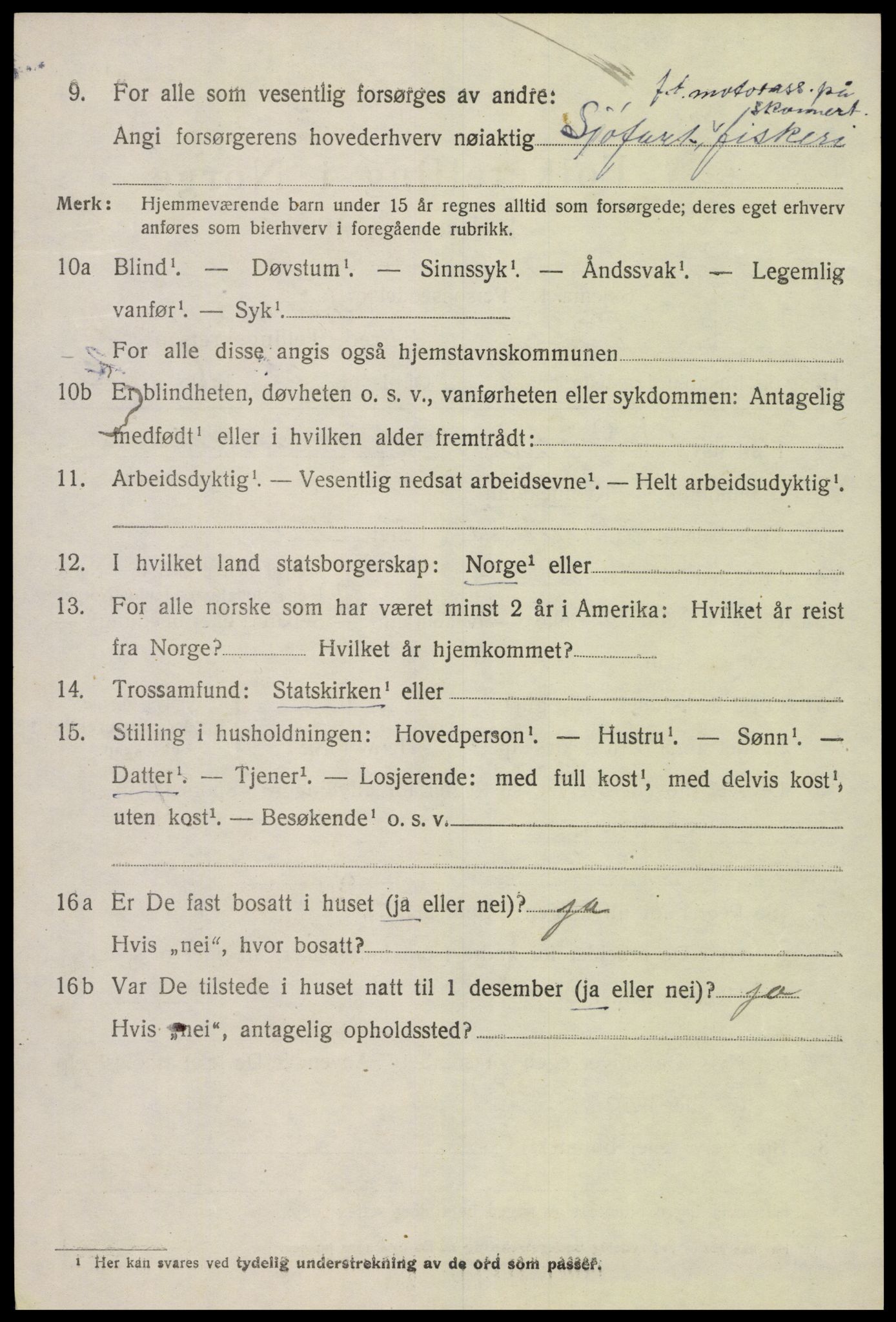 SAK, 1920 census for Eide, 1920, p. 1161