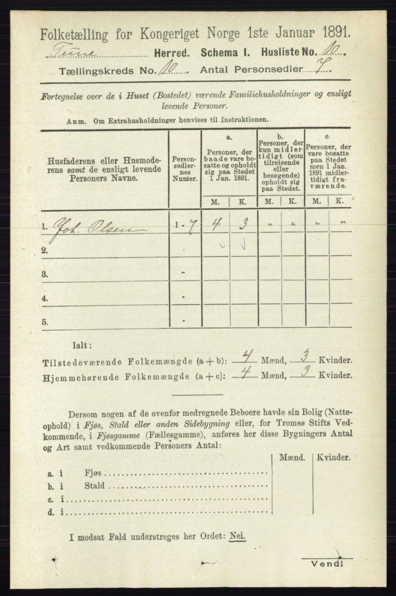 RA, 1891 census for 0130 Tune, 1891, p. 6514