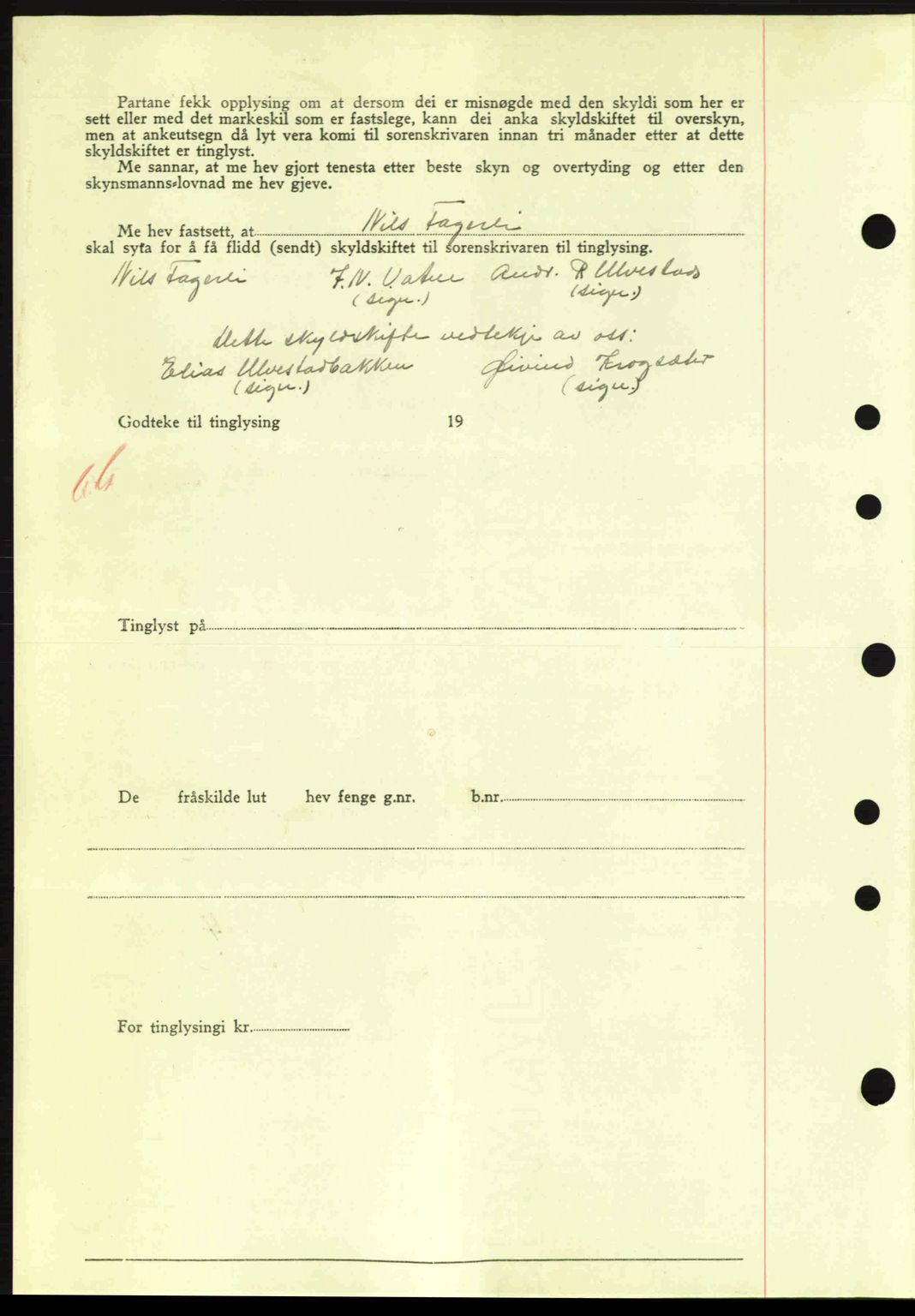 Nordre Sunnmøre sorenskriveri, AV/SAT-A-0006/1/2/2C/2Ca: Mortgage book no. A11, 1941-1941, Diary no: : 859/1941