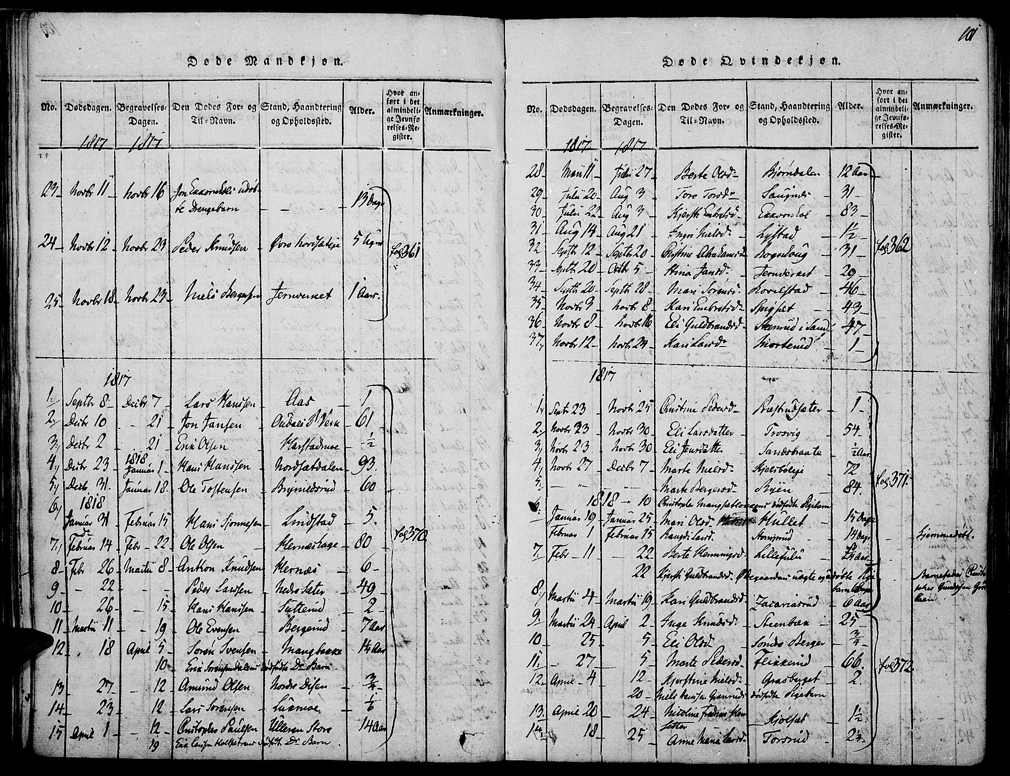 Strøm-Odalen prestekontor, AV/SAH-PREST-028/H/Ha/Haa/L0006: Parish register (official) no. 6, 1814-1850, p. 101