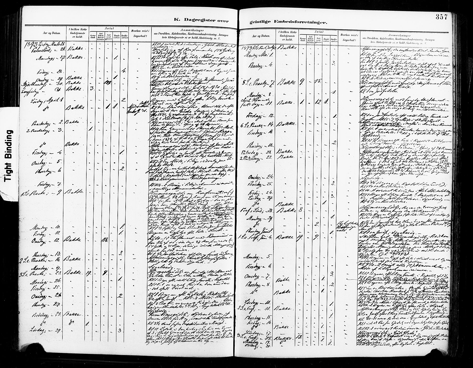 Ministerialprotokoller, klokkerbøker og fødselsregistre - Sør-Trøndelag, SAT/A-1456/604/L0198: Parish register (official) no. 604A19, 1893-1900, p. 357
