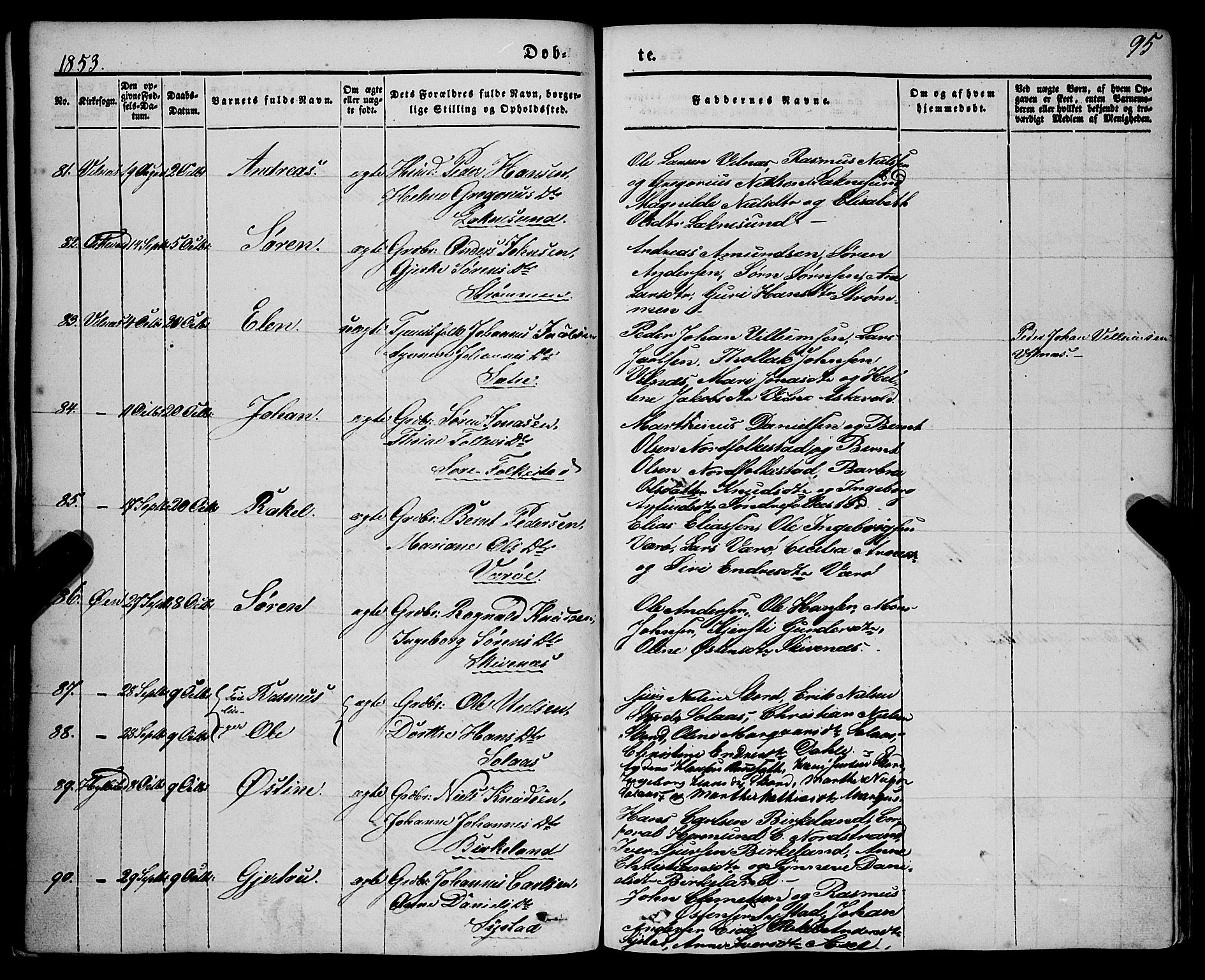 Askvoll sokneprestembete, AV/SAB-A-79501/H/Haa/Haaa/L0011/0001: Parish register (official) no. A 11 I, 1845-1864, p. 96