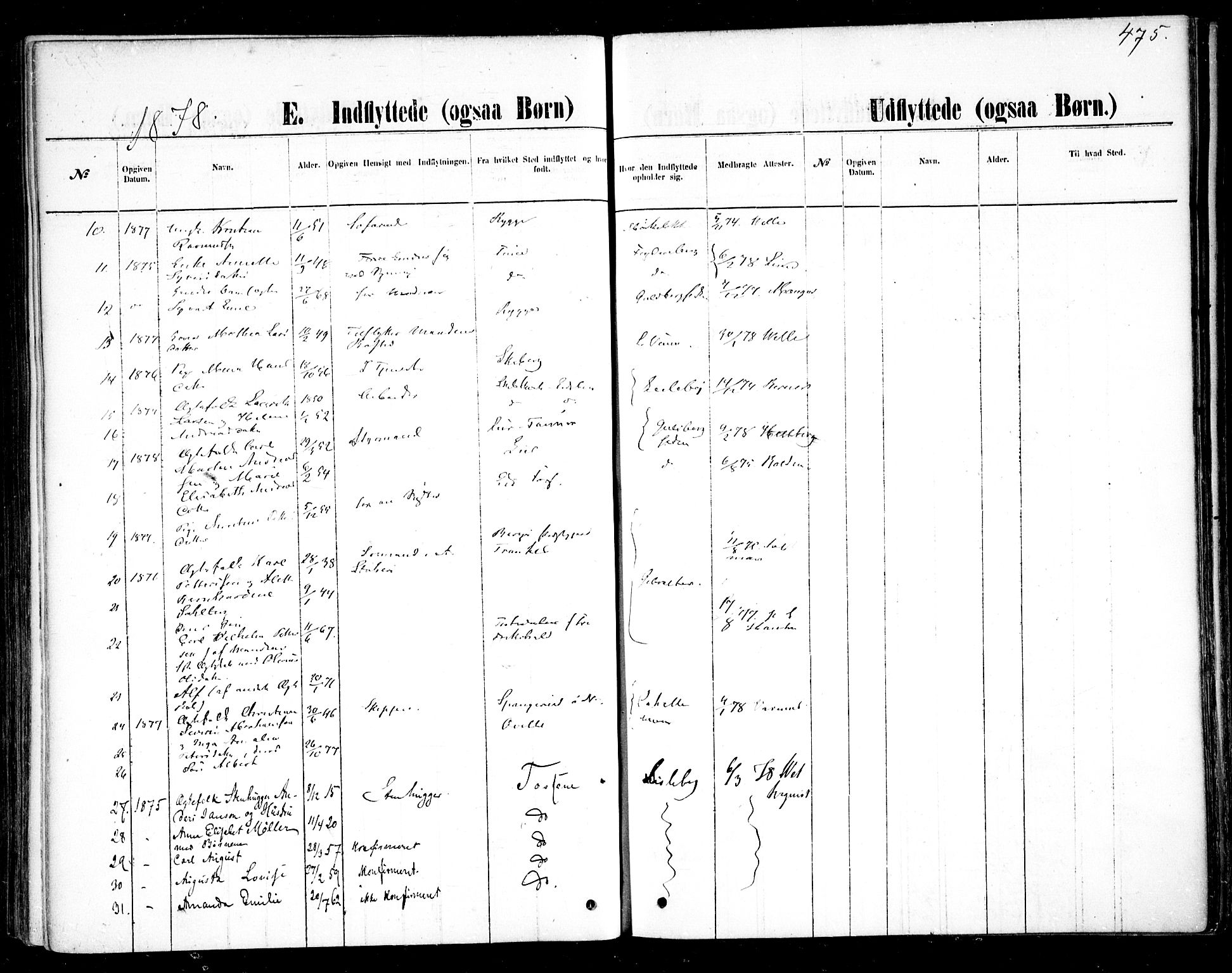 Glemmen prestekontor Kirkebøker, AV/SAO-A-10908/F/Fa/L0009: Parish register (official) no. 9, 1871-1878, p. 475