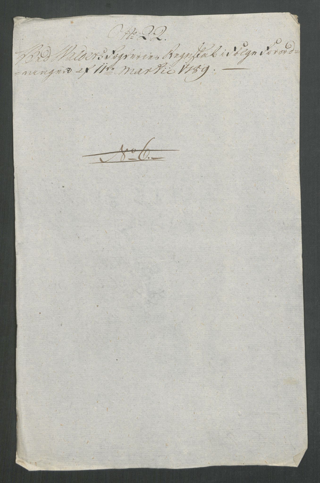 Rentekammeret inntil 1814, Reviderte regnskaper, Mindre regnskaper, RA/EA-4068/Rf/Rfe/L0053: Trondheim. Tønsberg, Valdres fogderi, 1789, p. 409