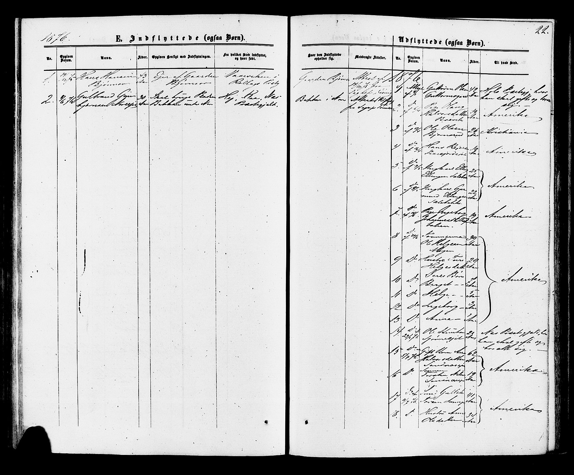 Nore kirkebøker, SAKO/A-238/F/Fa/L0004: Parish register (official) no. I 4, 1867-1877, p. 22