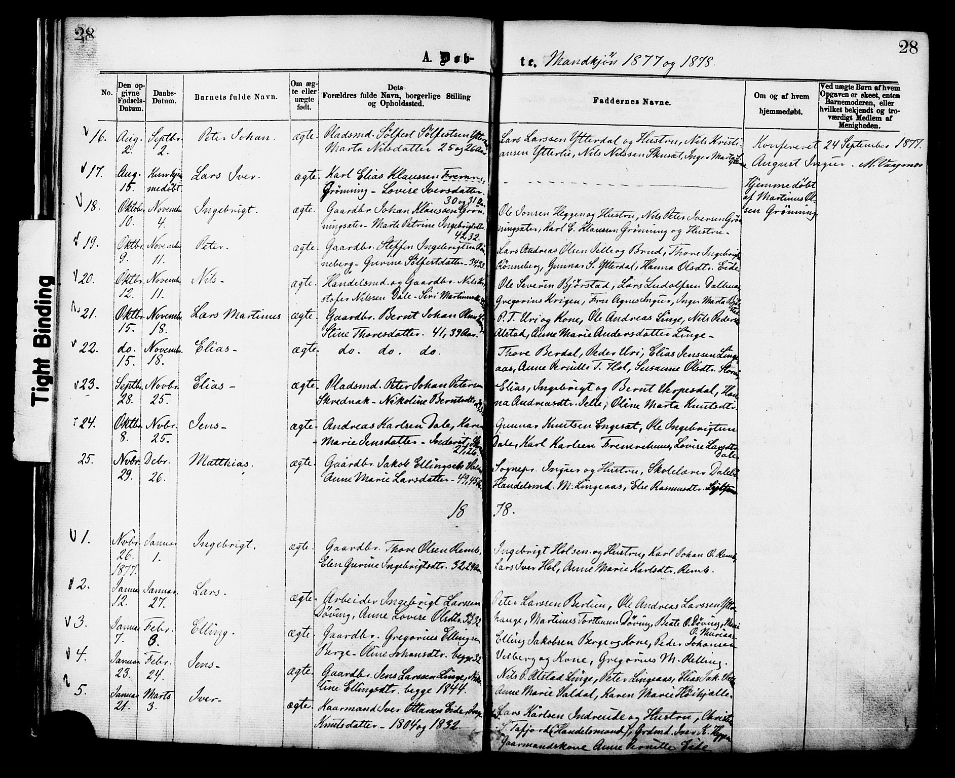 Ministerialprotokoller, klokkerbøker og fødselsregistre - Møre og Romsdal, SAT/A-1454/519/L0254: Parish register (official) no. 519A13, 1868-1883, p. 28
