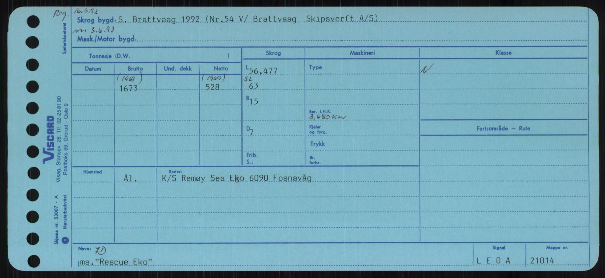 Sjøfartsdirektoratet med forløpere, Skipsmålingen, AV/RA-S-1627/H/Ha/L0004/0002: Fartøy, Mas-R / Fartøy, Odin-R, p. 651