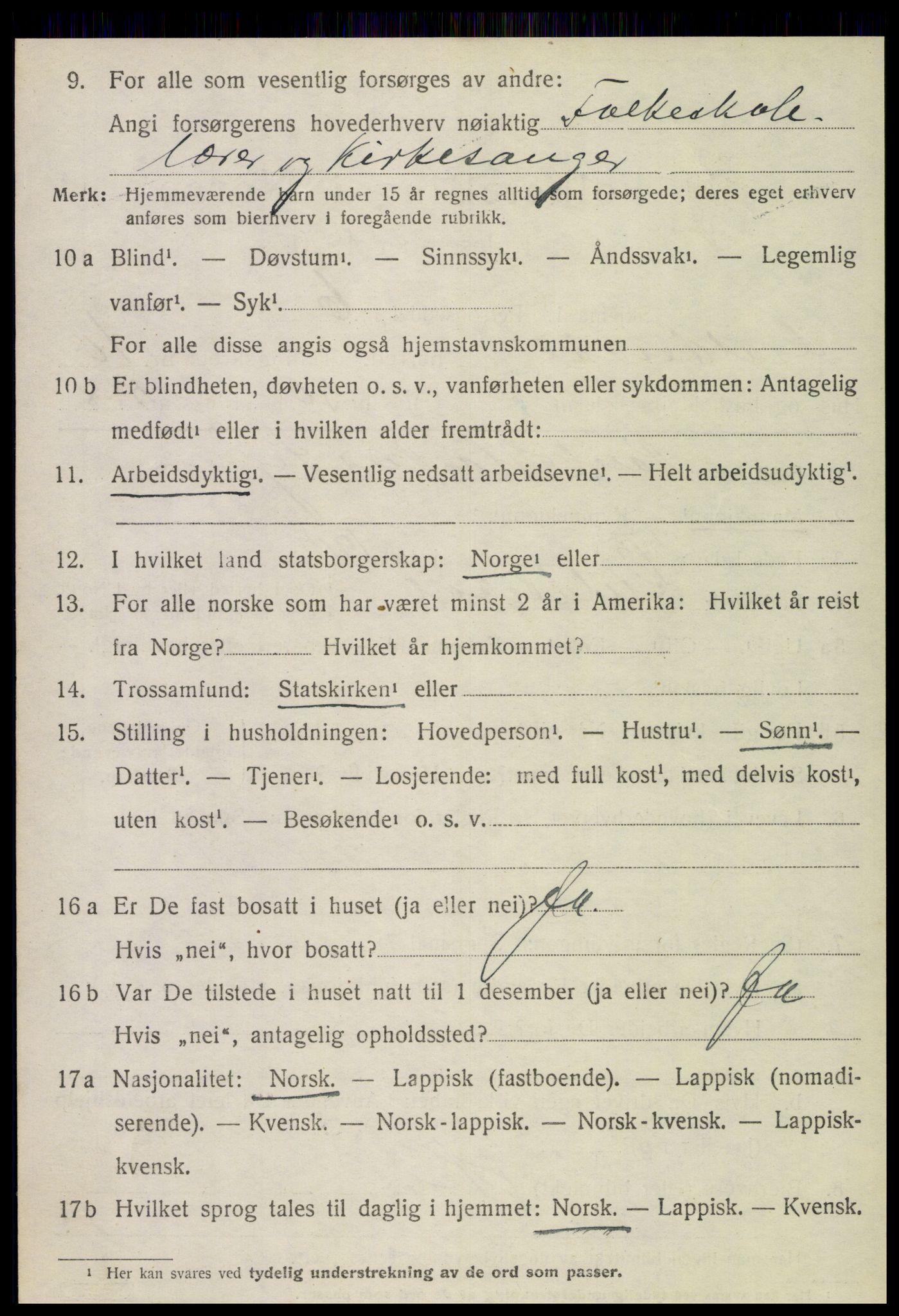 SAT, 1920 census for Gildeskål, 1920, p. 6139