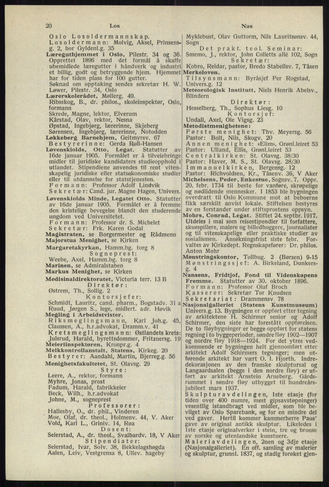 Kristiania/Oslo adressebok, PUBL/-, 1941, p. 20