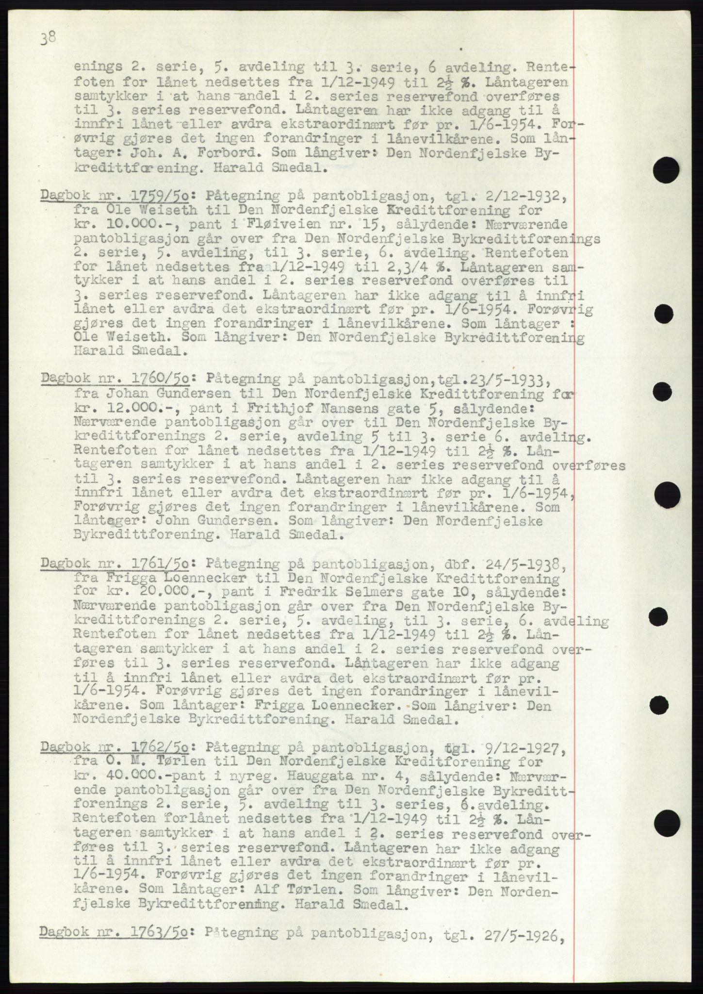Kristiansund byfogd, AV/SAT-A-4587/A/27: Mortgage book no. 49, 1950-1950, Deed date: 19.10.1950