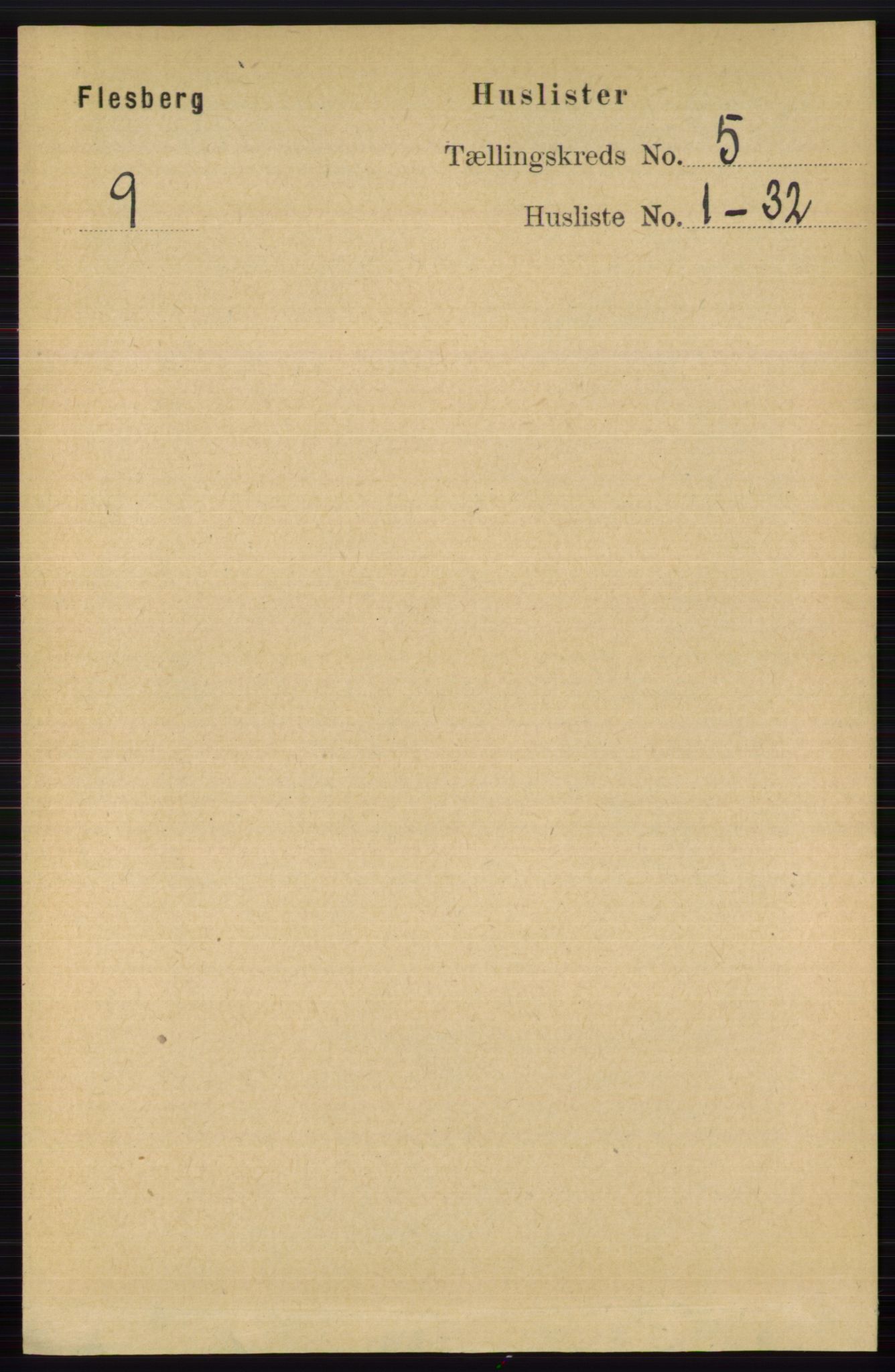 RA, 1891 census for 0631 Flesberg, 1891, p. 687