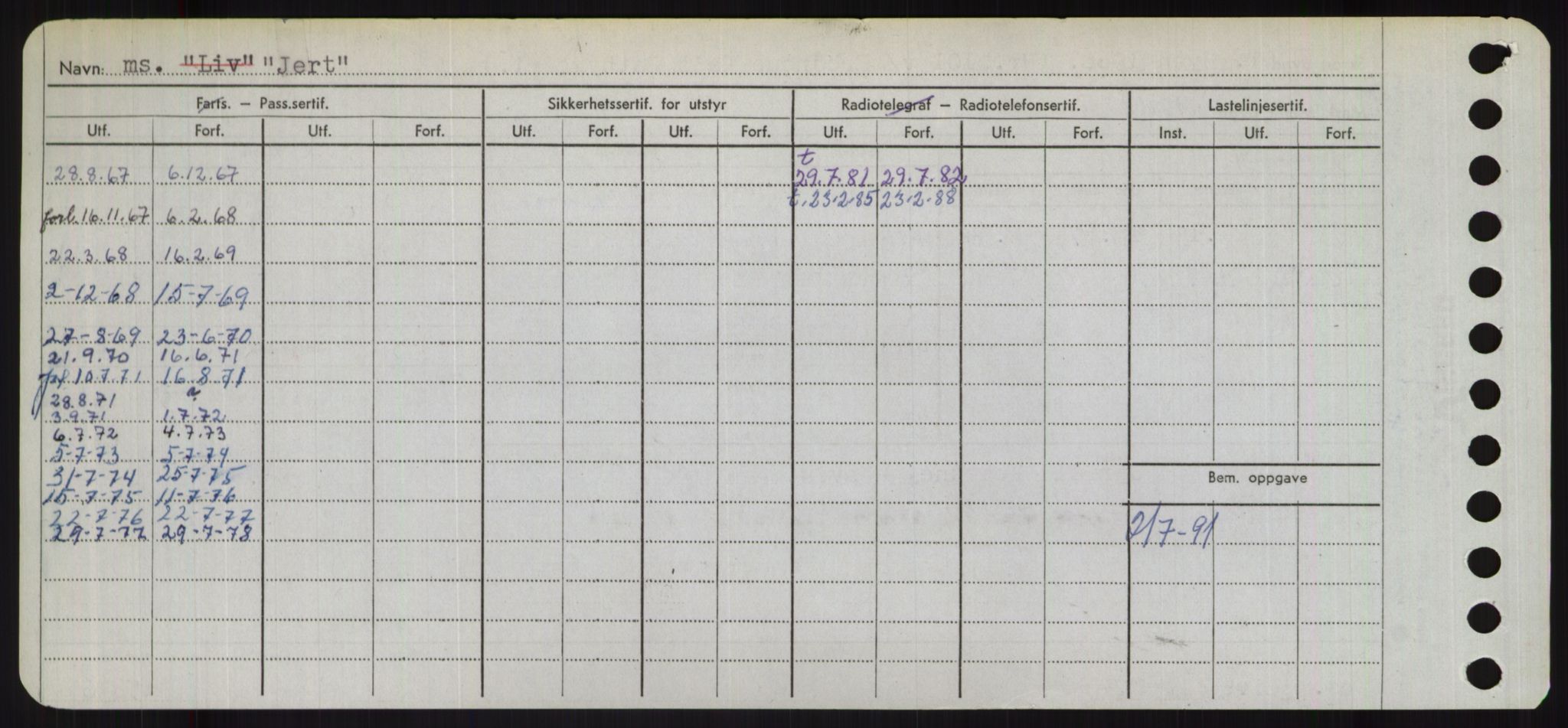 Sjøfartsdirektoratet med forløpere, Skipsmålingen, AV/RA-S-1627/H/Ha/L0003/0001: Fartøy, Hilm-Mar / Fartøy, Hilm-Kol, p. 482