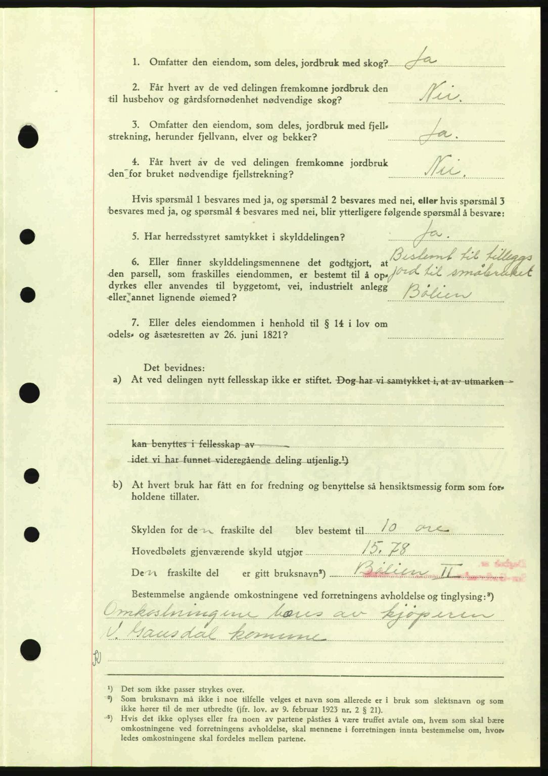Sør-Gudbrandsdal tingrett, SAH/TING-004/H/Hb/Hbd/L0014: Mortgage book no. A14, 1944-1945, Diary no: : 665/1945