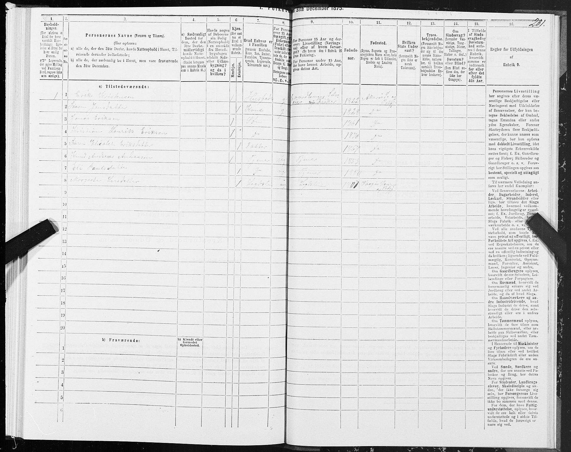 SAT, 1875 census for 1545P Aukra, 1875, p. 2231