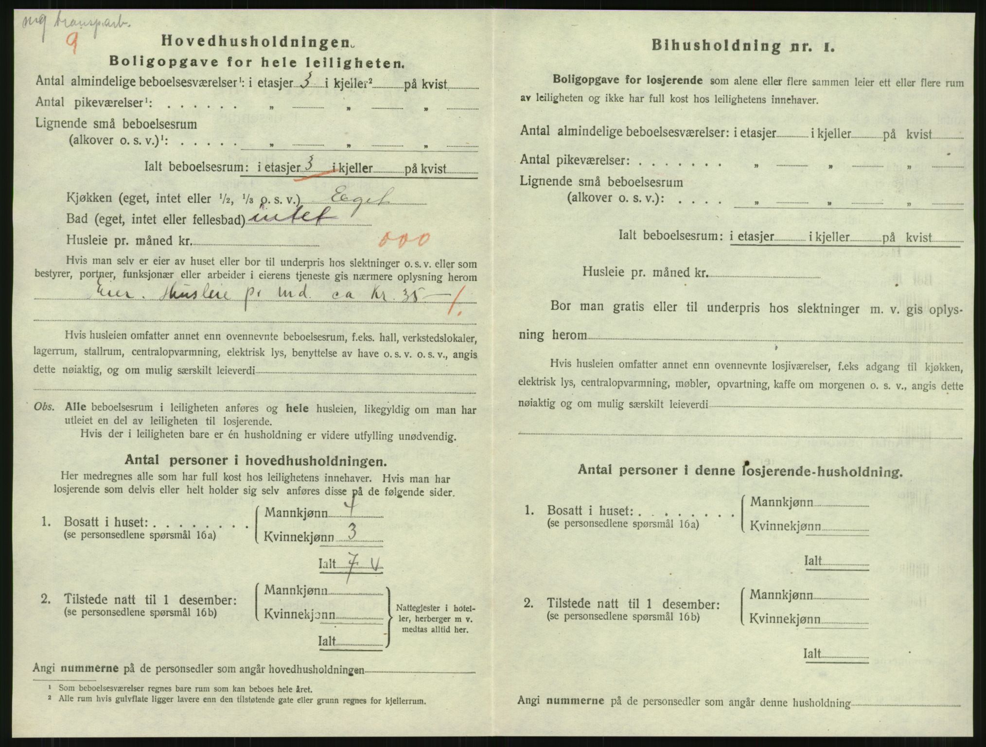 SAT, 1920 census for Namsos, 1920, p. 1326