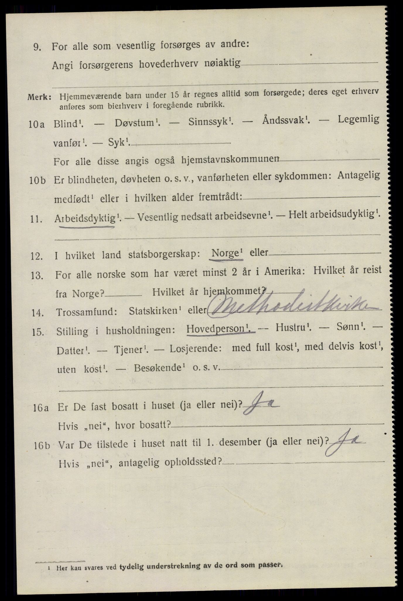 SAO, 1920 census for Glemmen, 1920, p. 8582