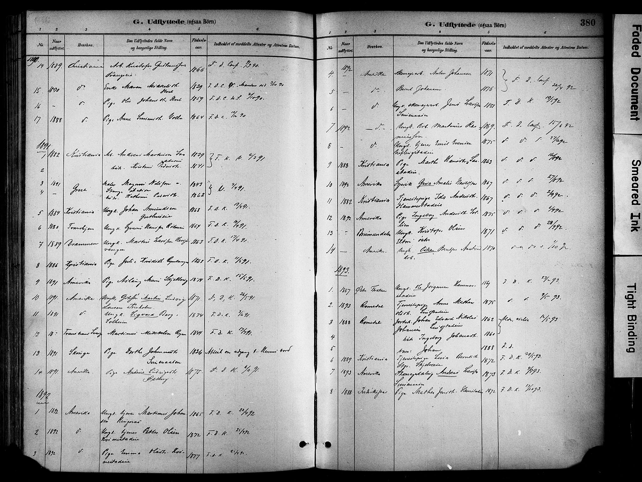 Stange prestekontor, SAH/PREST-002/K/L0017: Parish register (official) no. 17, 1880-1893, p. 380