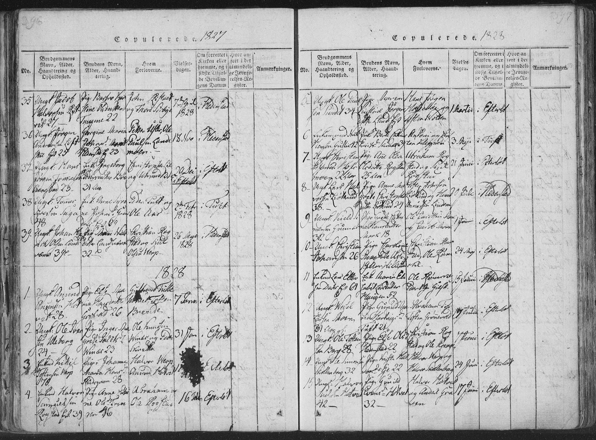 Sandsvær kirkebøker, SAKO/A-244/F/Fa/L0004: Parish register (official) no. I 4, 1817-1839, p. 396-397