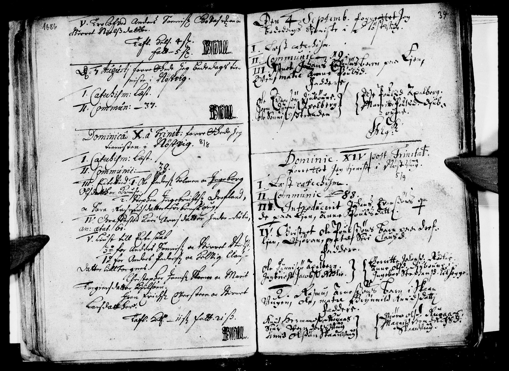 Ministerialprotokoller, klokkerbøker og fødselsregistre - Nordland, AV/SAT-A-1459/814/L0220: Parish register (official) no. 814A01, 1677-1717, p. 34