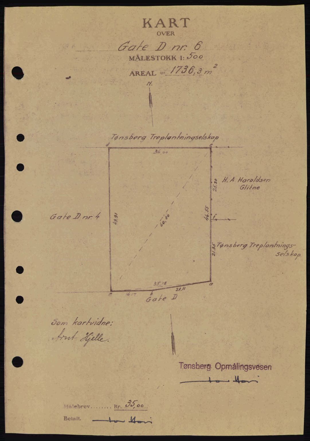 Tønsberg sorenskriveri, AV/SAKO-A-130/G/Ga/Gaa/L0014: Mortgage book no. A14, 1943-1944, Diary no: : 2478/1943