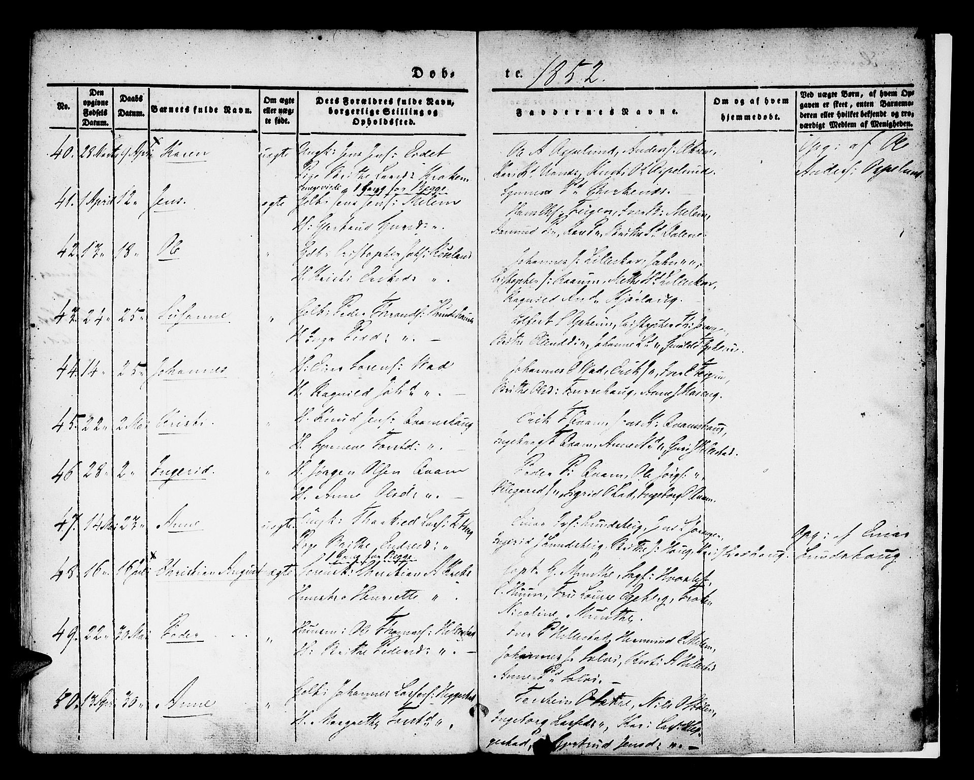 Hafslo sokneprestembete, AV/SAB-A-80301/H/Haa/Haaa/L0005: Parish register (official) no. A 5, 1834-1852, p. 161