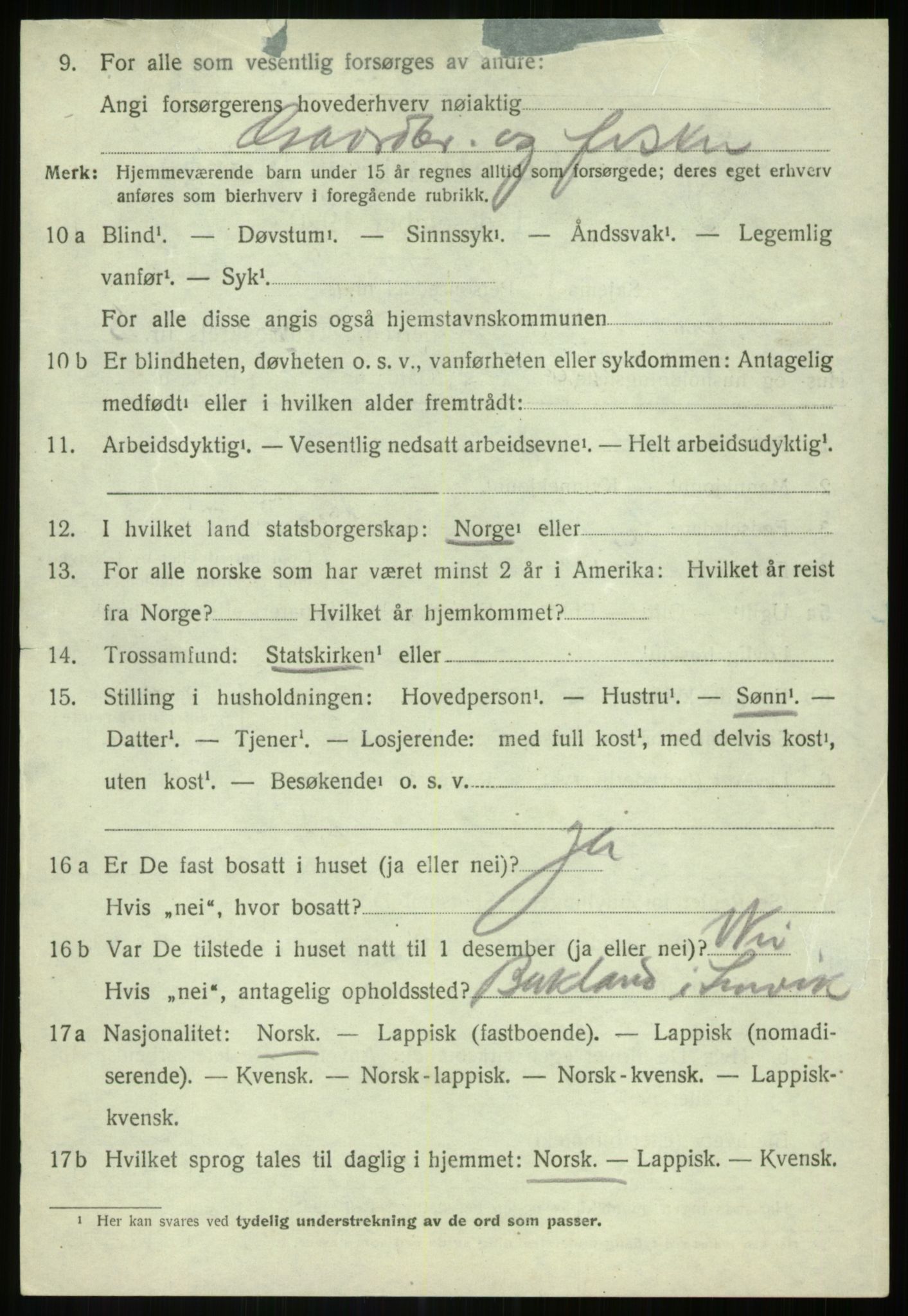 SATØ, 1920 census for Lenvik, 1920, p. 12281