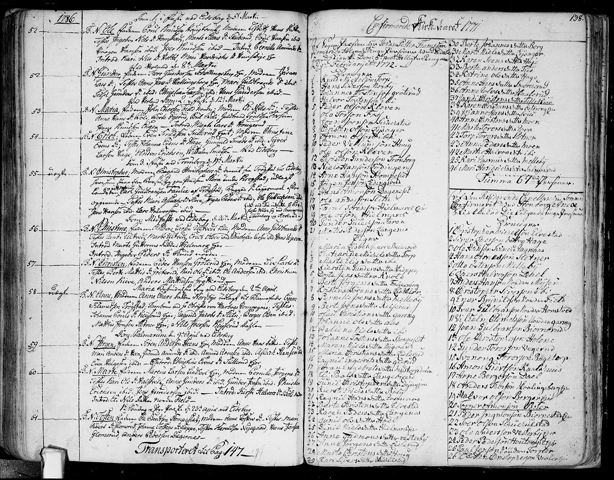 Eidsberg prestekontor Kirkebøker, SAO/A-10905/F/Fa/L0004: Parish register (official) no. I 4, 1759-1788, p. 138