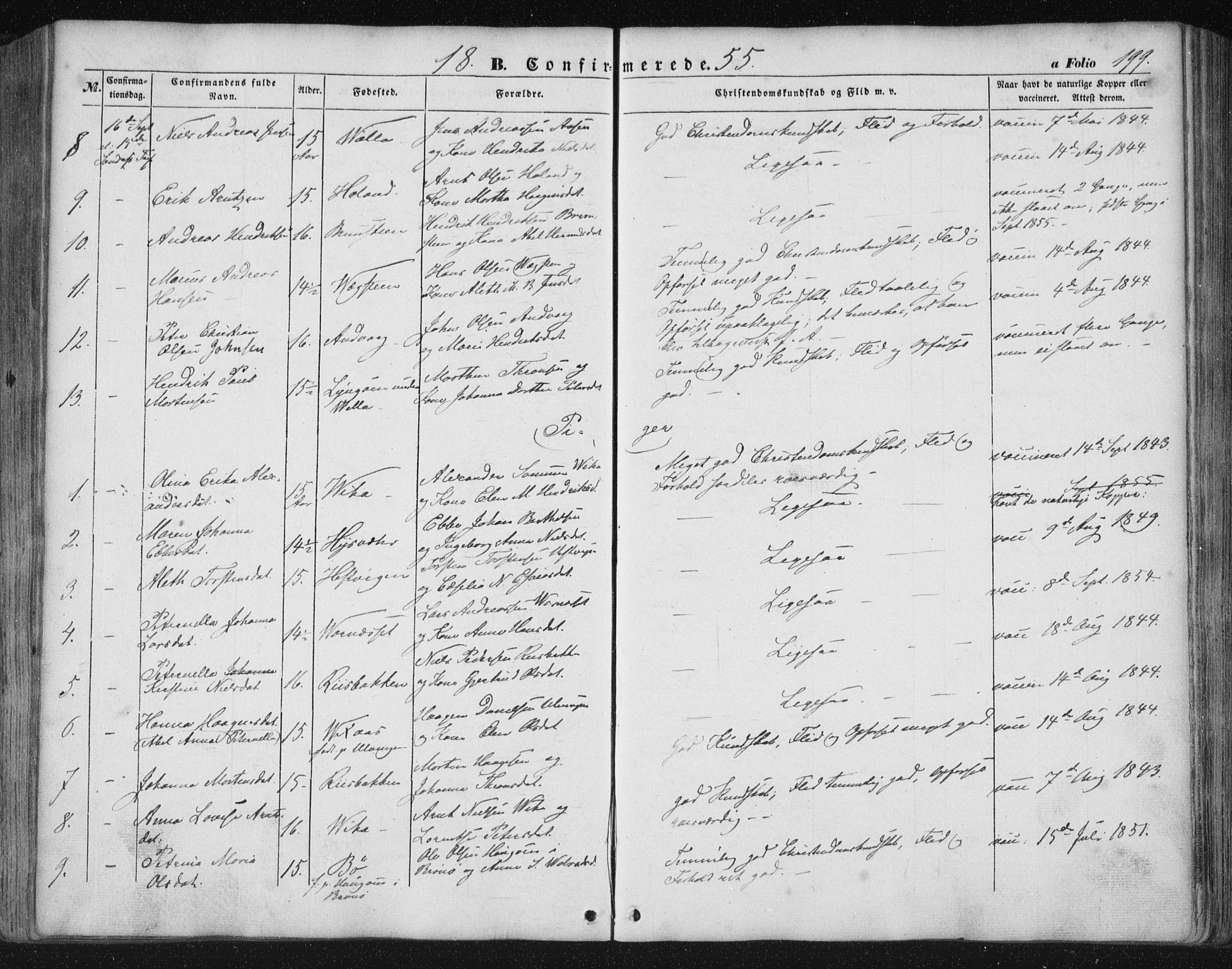 Ministerialprotokoller, klokkerbøker og fødselsregistre - Nordland, SAT/A-1459/816/L0240: Parish register (official) no. 816A06, 1846-1870, p. 199