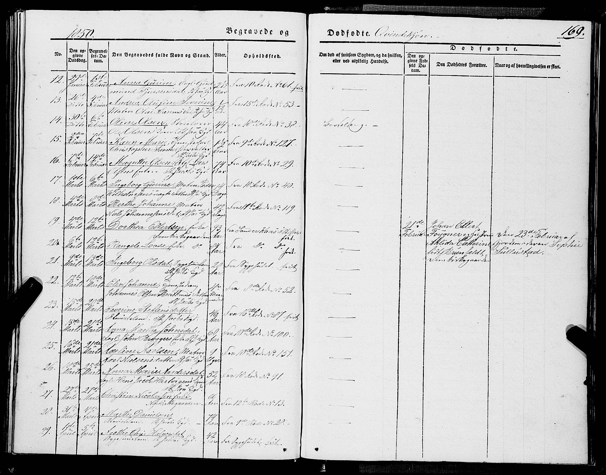 Domkirken sokneprestembete, AV/SAB-A-74801/H/Haa/L0040: Parish register (official) no. E 1, 1841-1853, p. 169