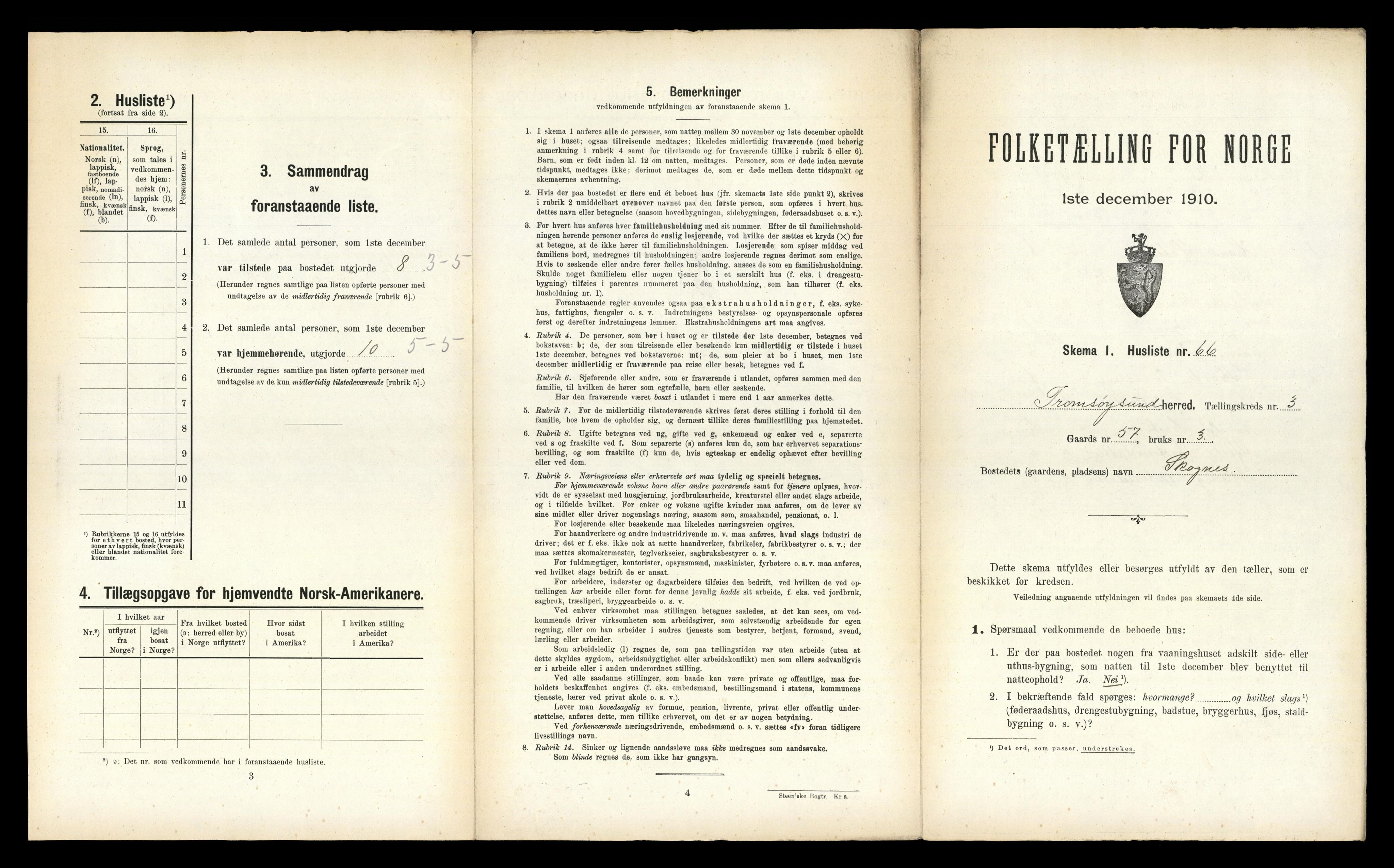 RA, 1910 census for Tromsøysund, 1910, p. 801