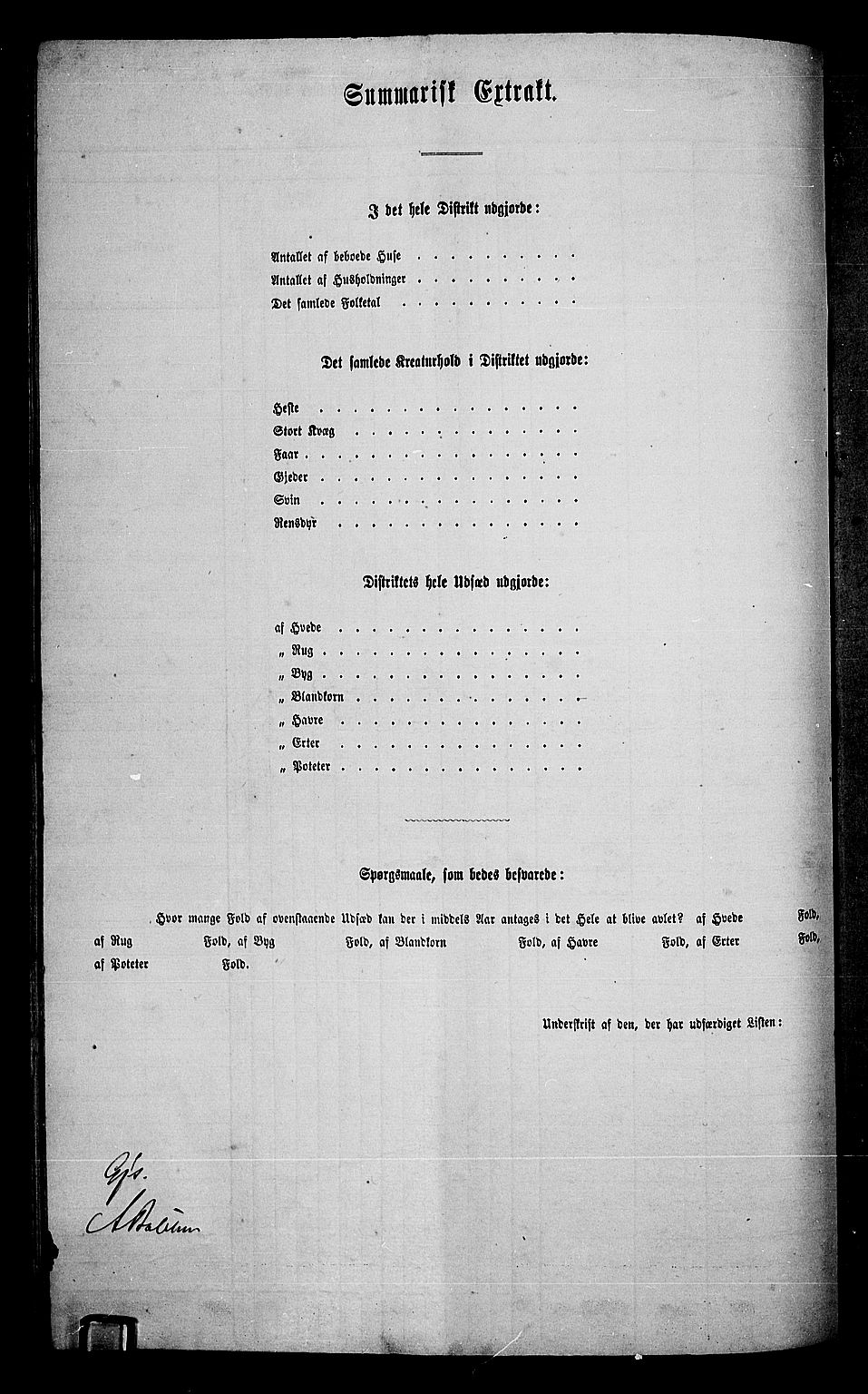 RA, 1865 census for Trysil, 1865, p. 84