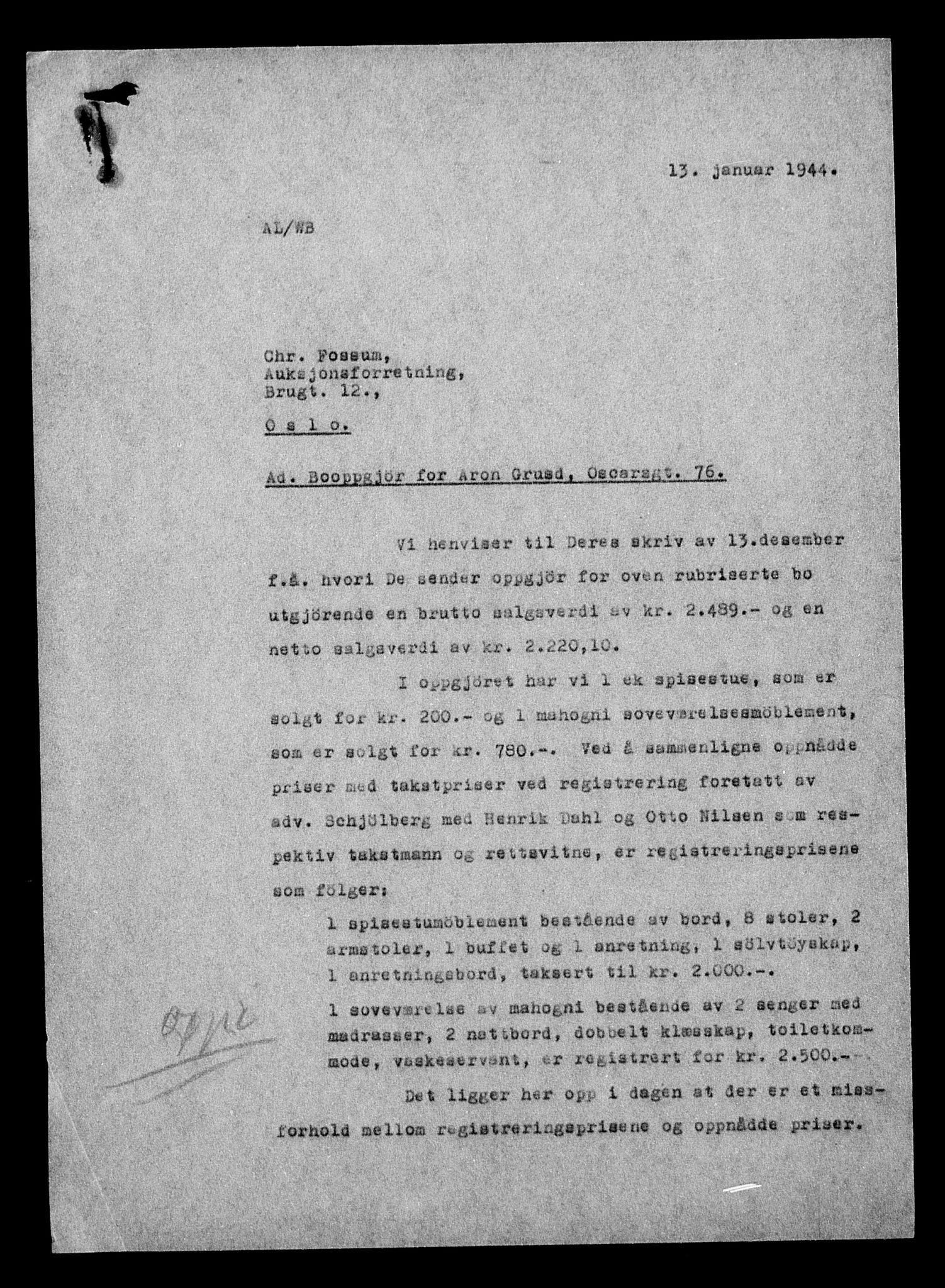 Justisdepartementet, Tilbakeføringskontoret for inndratte formuer, AV/RA-S-1564/H/Hc/Hcc/L0949: --, 1945-1947, p. 80