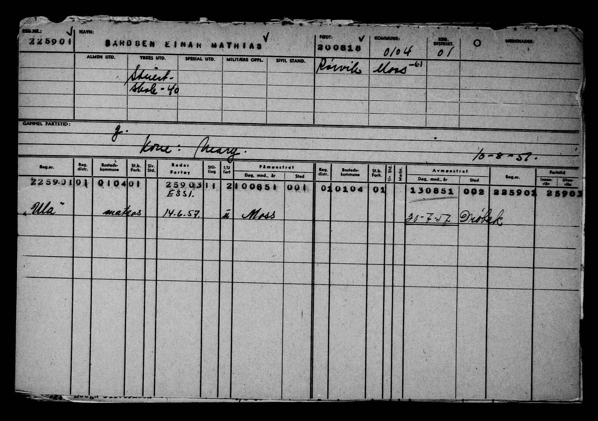 Direktoratet for sjømenn, AV/RA-S-3545/G/Gb/L0161: Hovedkort, 1918, p. 414