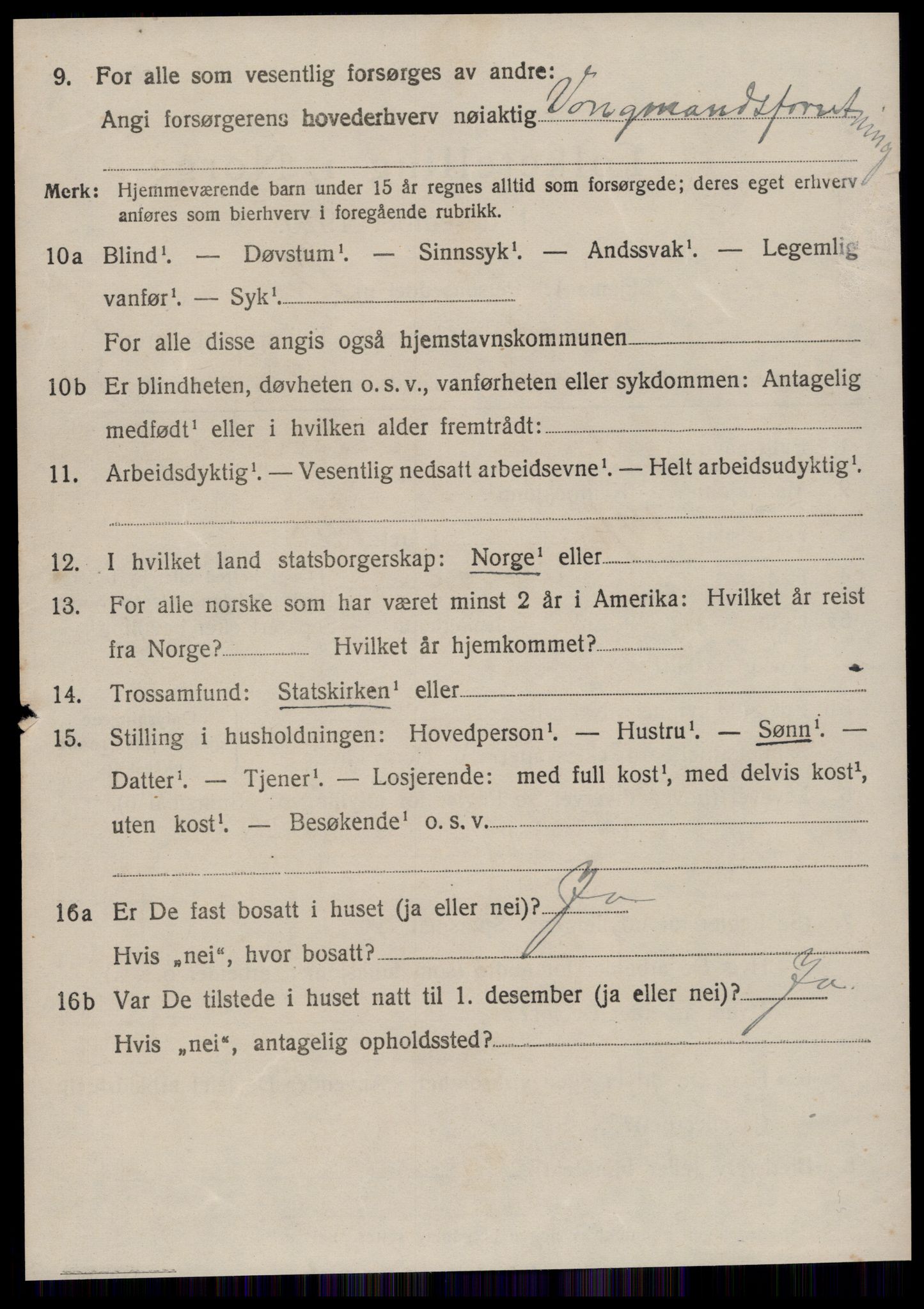 SAT, 1920 census for Bolsøy, 1920, p. 1872