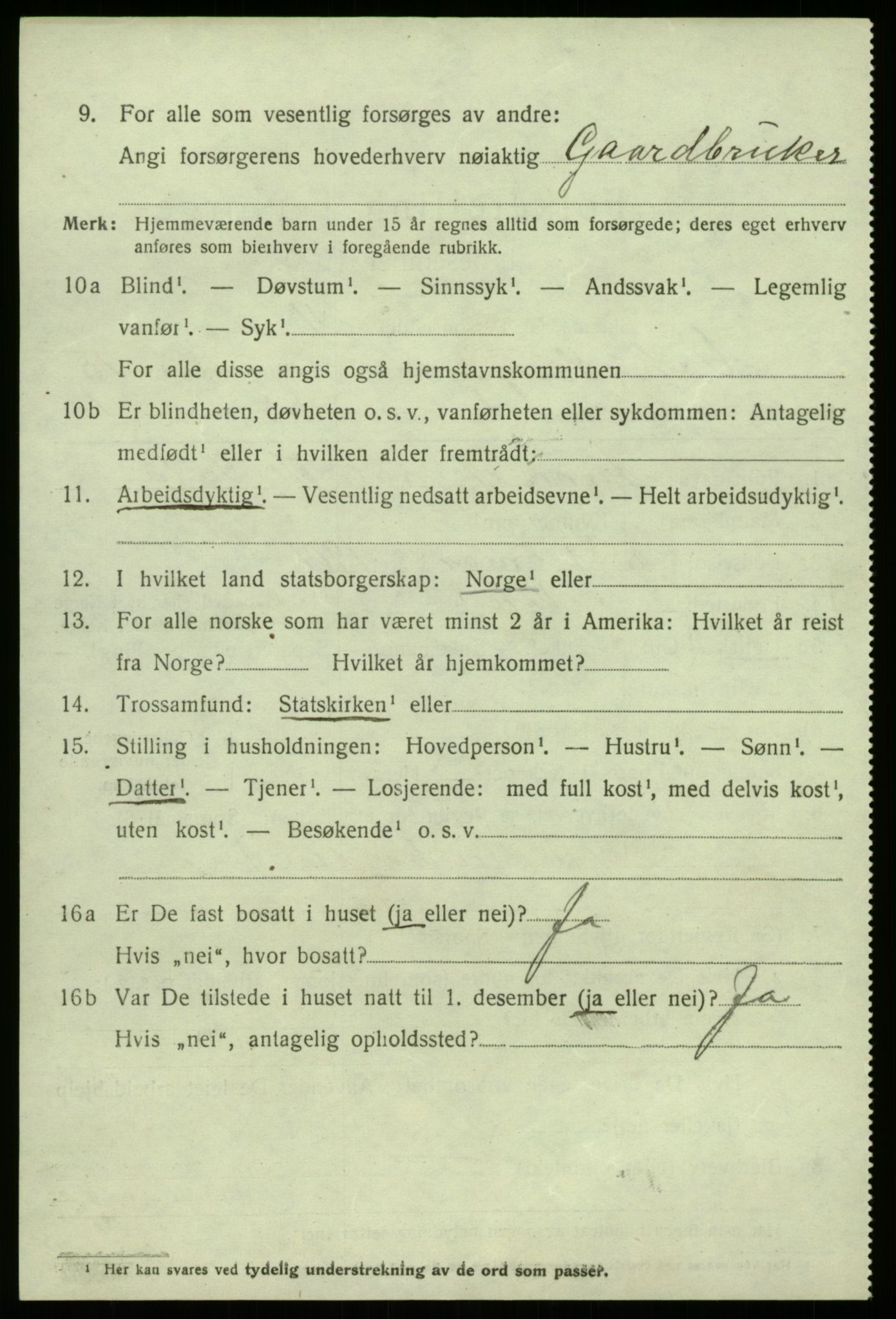 SAB, 1920 census for Vik, 1920, p. 7728